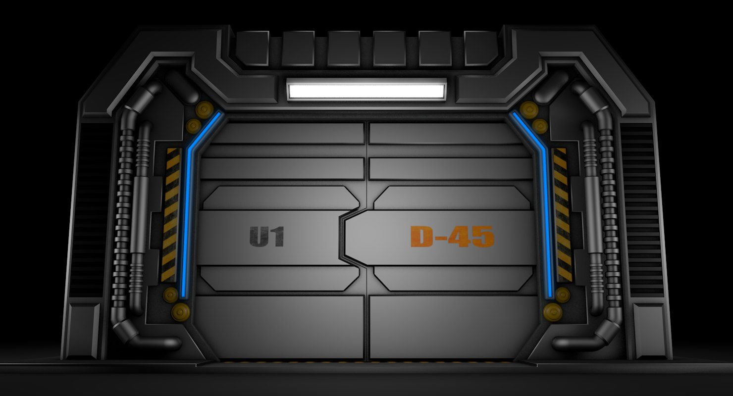 Wallpaper #eRl5Ho8BtGB6xQ78OHkV7 3D Sci Fi Door Model Turbosquid 1413315
