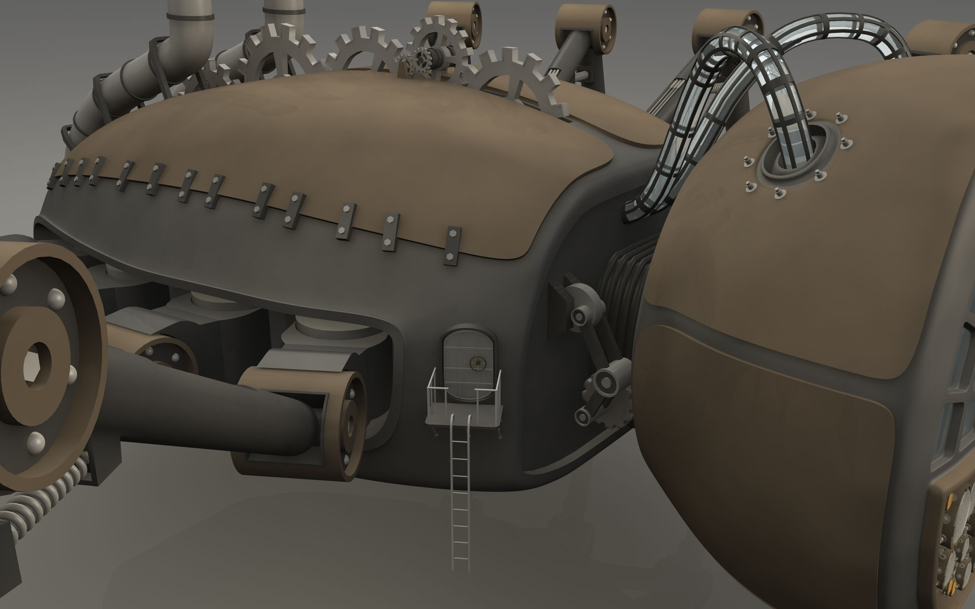 Wallpaper #MVgVNJMBzN9vxX348jvw396 3dsmax Steampunk Spider Robot
