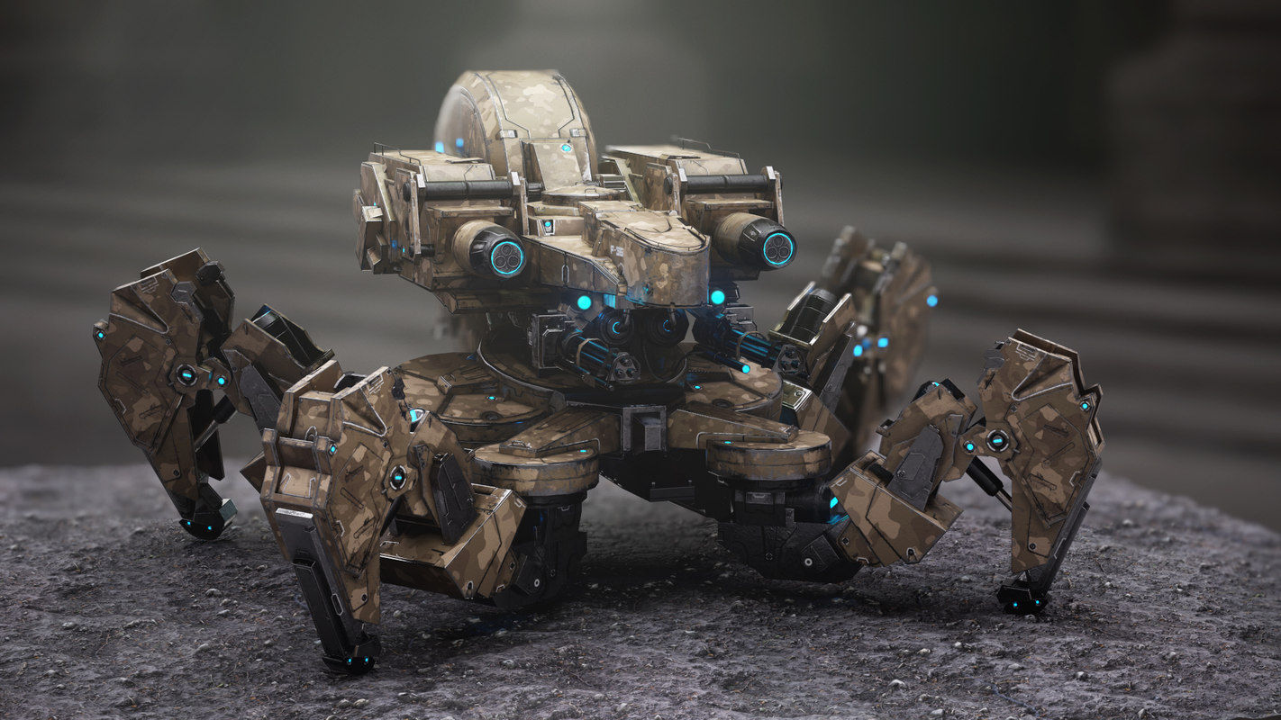 Wallpaper #PBeUPpMBPLD5_VEN9eCD30 Spider Tank Mech Rigged Max
