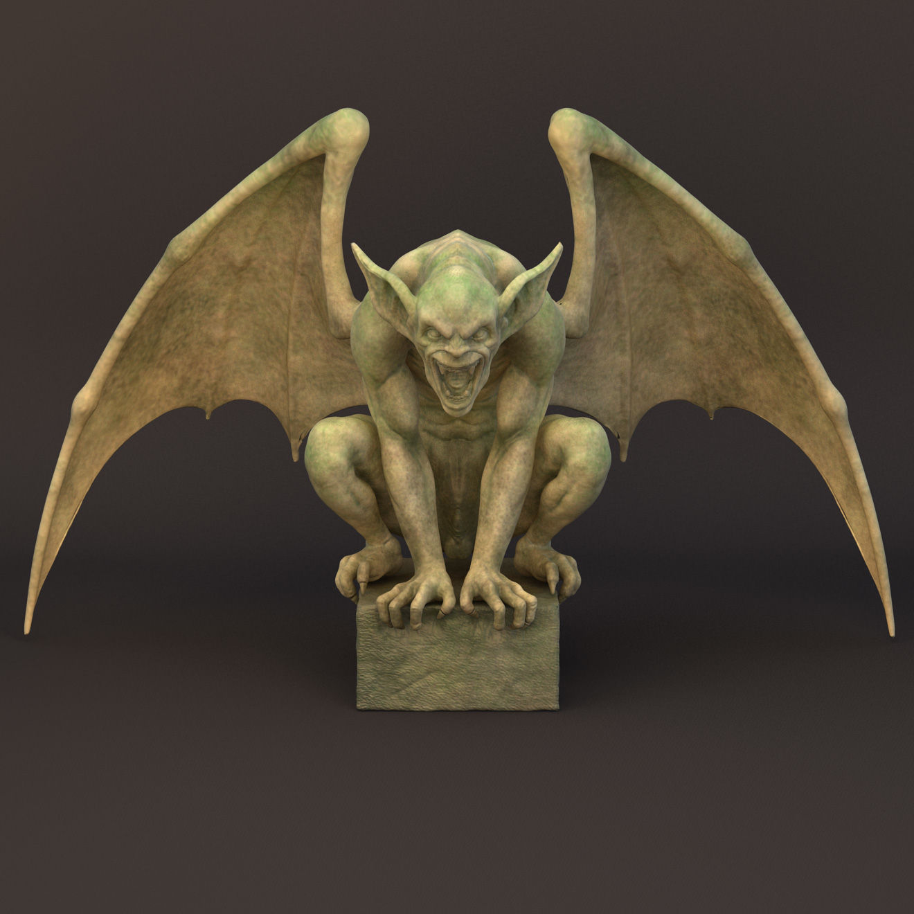 Wallpaper #s2eZ6JIBSpphPi3-Fj1x46 Gargoyle Sculpture 3D Obj