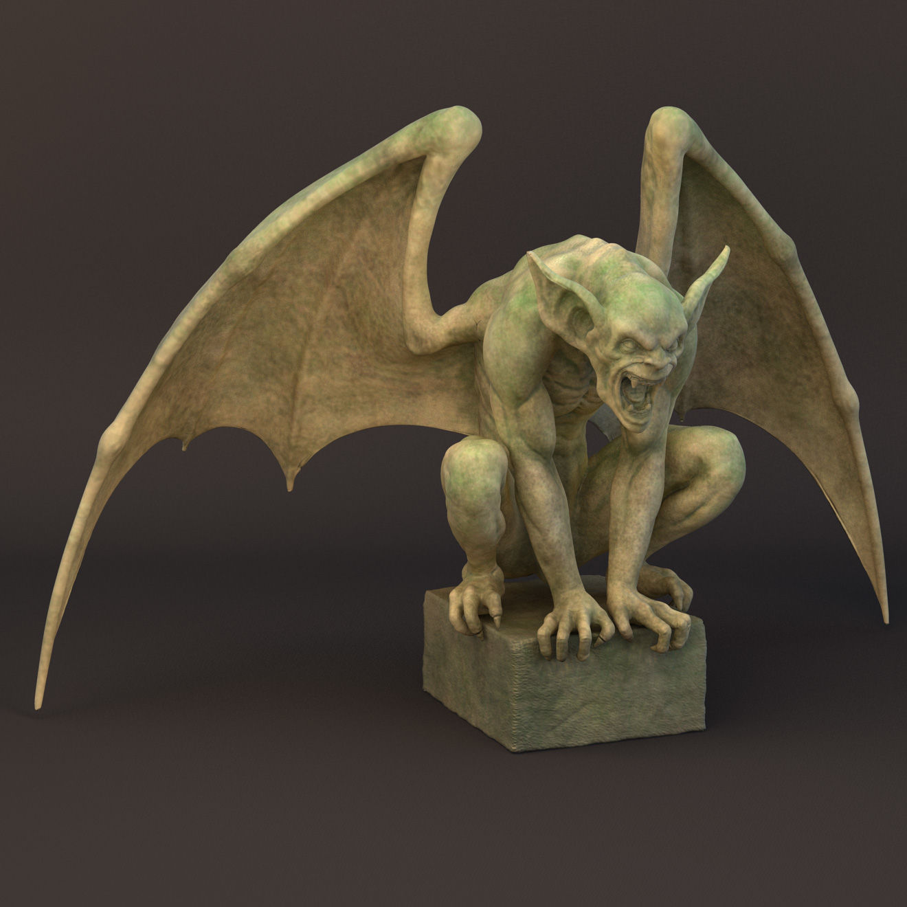 Wallpaper #s2eZ6JIBSpphPi3-Fj1x106 Gargoyle Sculpture 3D Obj