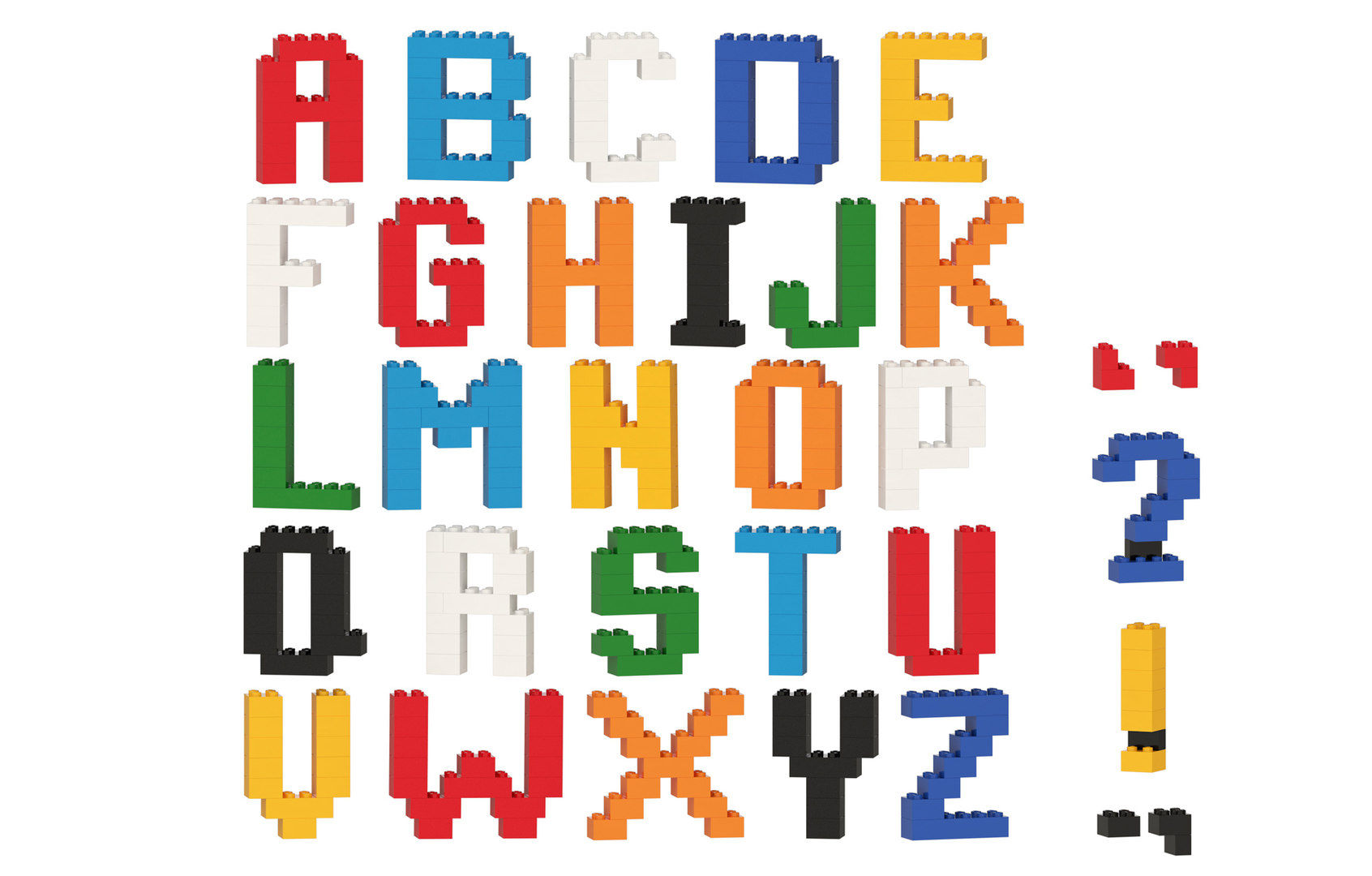 Wallpaper #UmdW6pIBSpphPi3-sUax97 Lego Brick Alphabet 3D Model Turbosquid 1552946