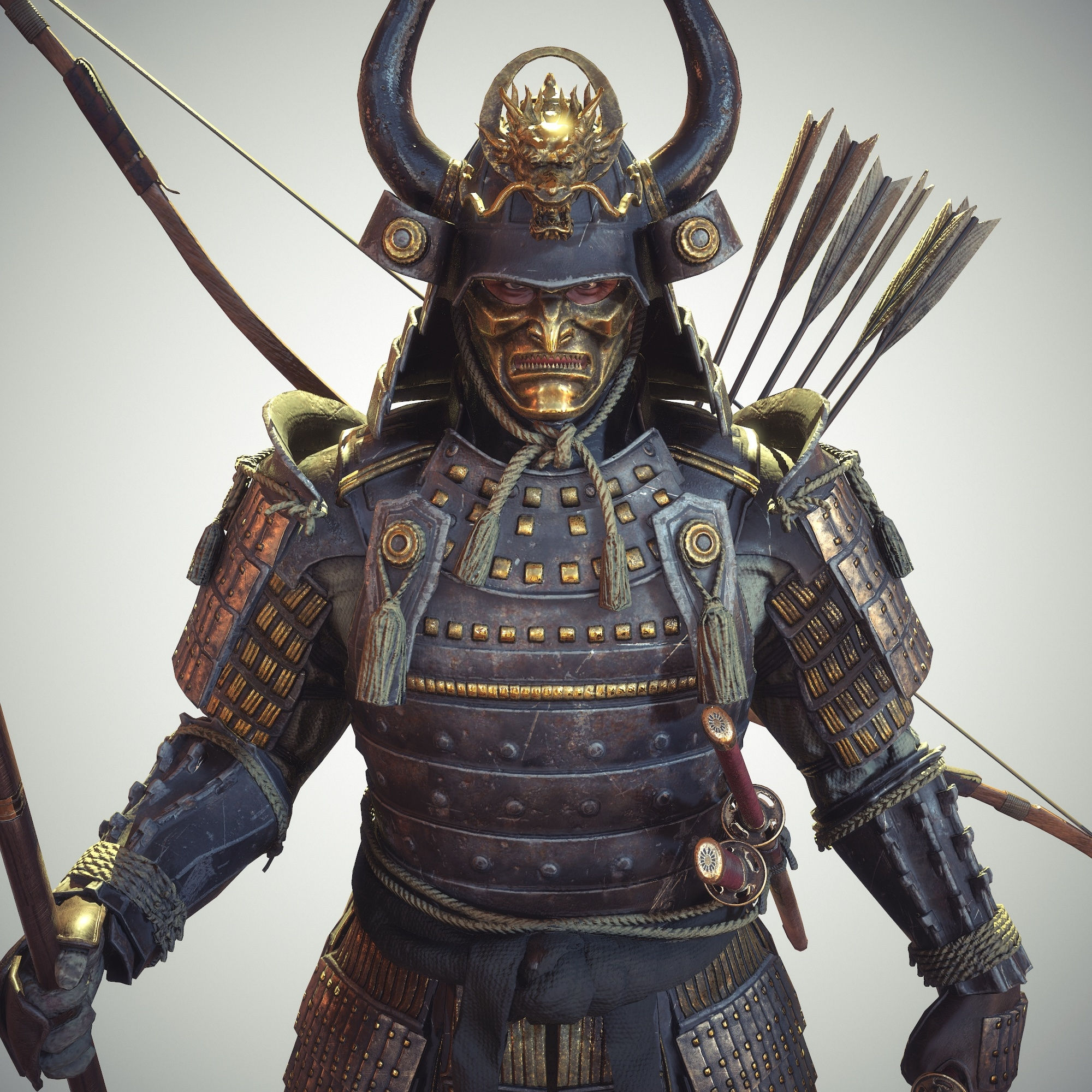 Wallpaper #Yhl4Ao8BtGB6xQ78Kkqy1 Modelo 3D Samurai Rigged 3D Unidad De Personajes Turbosquid 1325881