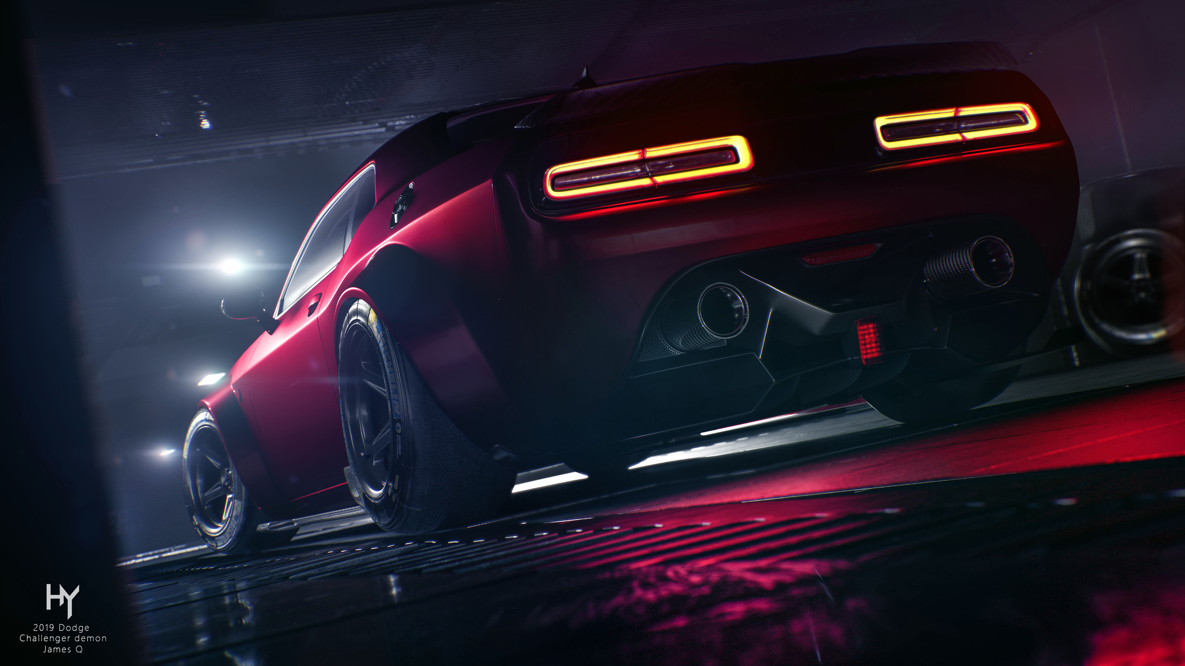 Wallpaper #6BkFNo8BtGB6xQ78OqGh42 Dodge Challenger Srt Demon 4K 3 Wallpaper HD Car Wallpapers Id 13564