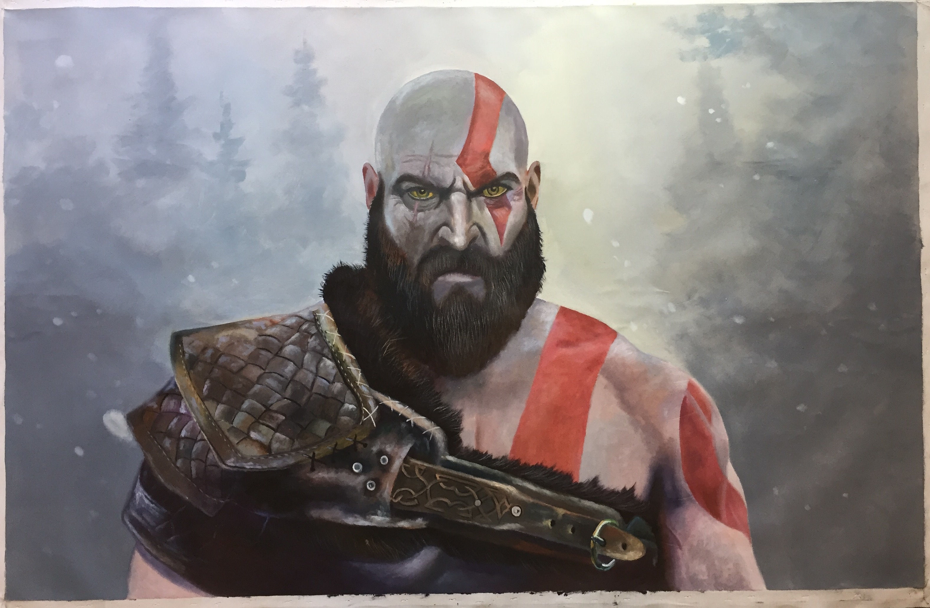 Wallpaper #fKVEOJMBVBiSkHCaLI1q261 Kratos God of War Art Ubicaciondepersonascdmxgobmx