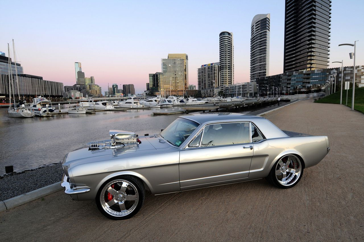 Wallpaper #1EUUlY4B7YBJg1BVkZ829 1965 Custom Ford Mustang Coupe Silver Pure Mustangs Pinterest