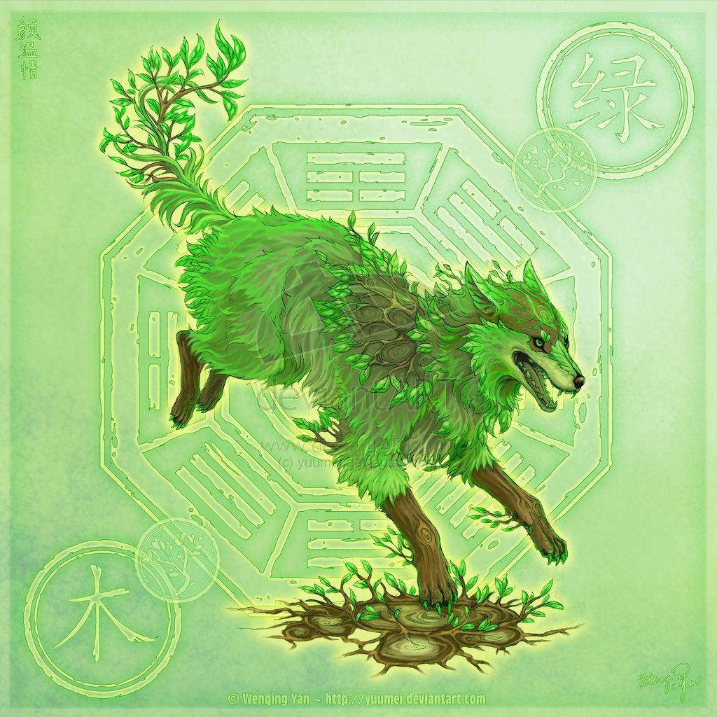 Wallpaper #EBnNNo8BtGB6xQ78dKRC46 Earthforest Elemental Wolf by Anavidethis is My Element and My