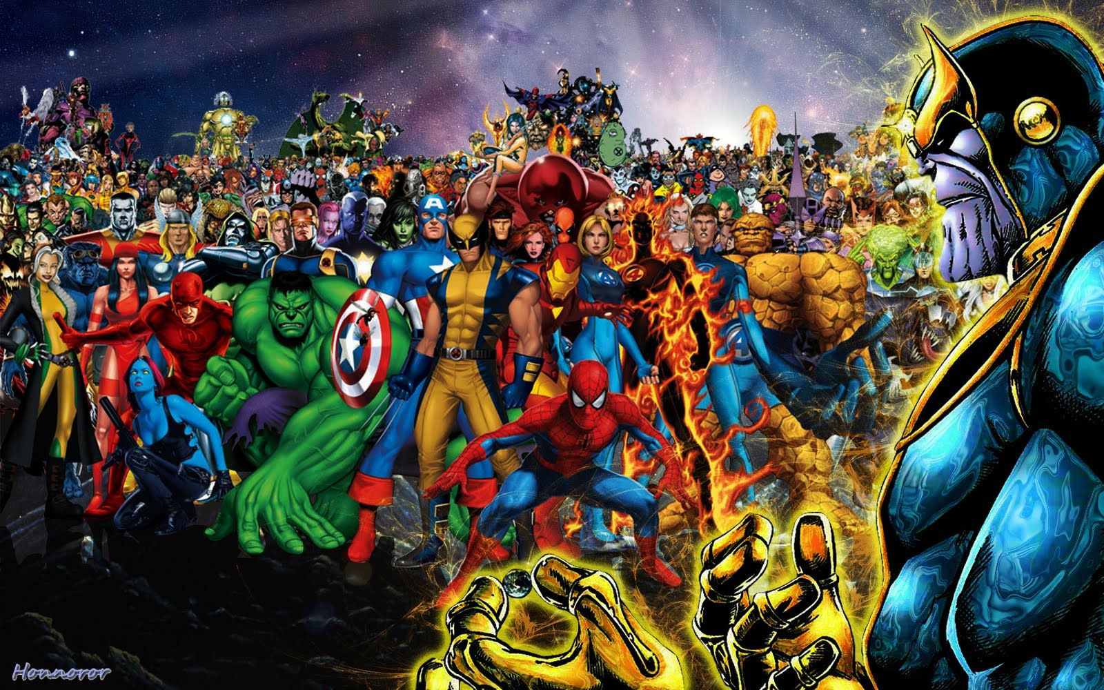 Wallpaper #FWex6pIBSpphPi3-lEi-65 Thanos Thanos vs All Marvel Heroes Marvel Avengers Especially