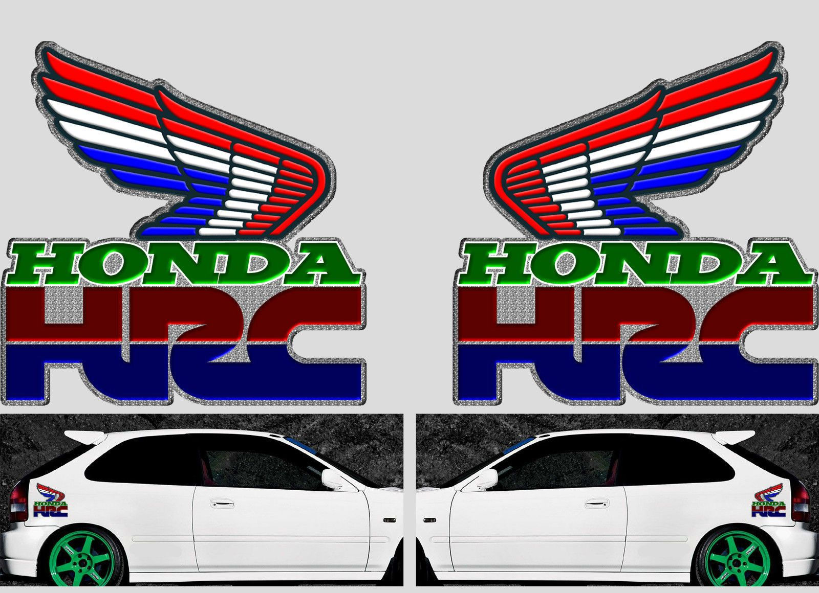 Wallpaper #XmdO75IBSpphPi3-E2Ft140 6 Honda Racing Decal Decals Hrc Sticker Cars Bikes Window Decals 1269