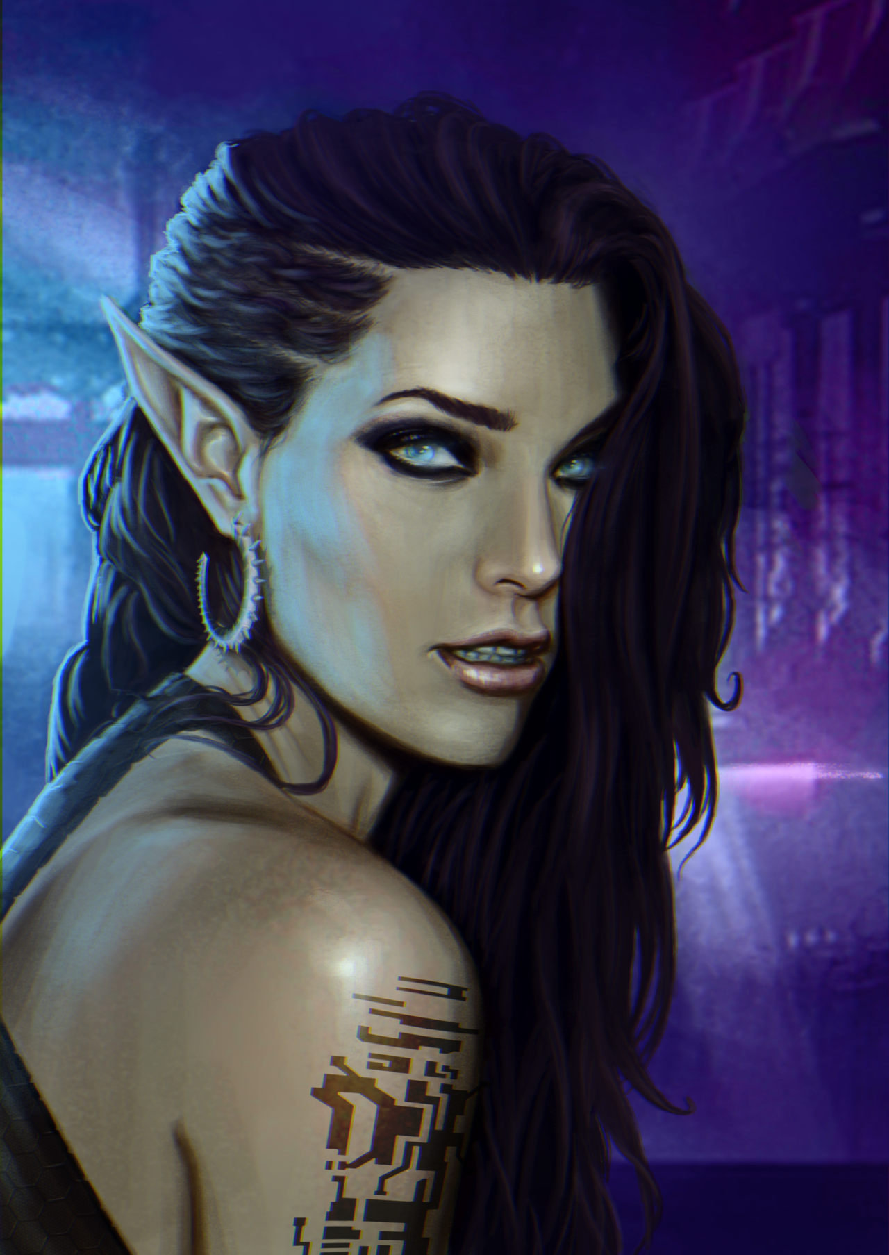 Wallpaper #Xn1b9I4Bnwiau_P6lg-H54 Shadowrun Elf Portrait by Arttair Da97j1wpng 12801807 Shadowrun