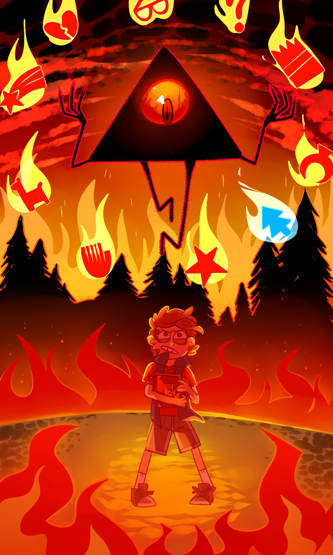 Wallpaper #yGeGApMBSpphPi3-qq-c215 Dipper and Bill Cipher Gravity Falls Pinterest Bill Cipher