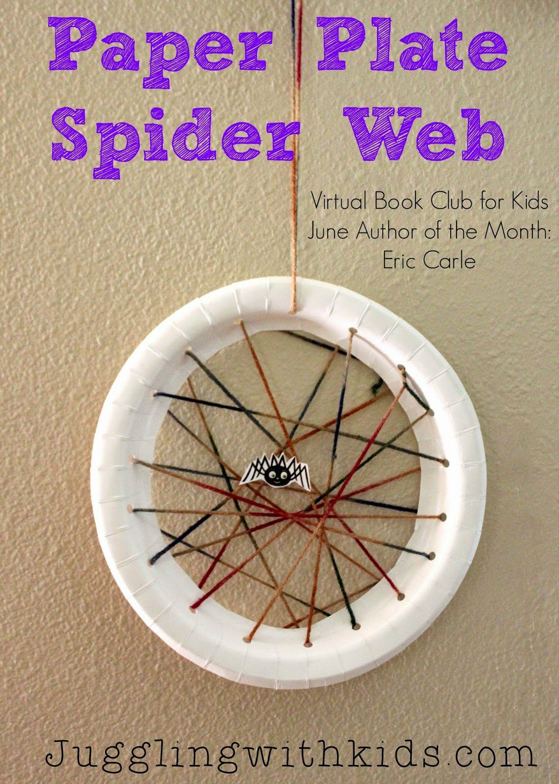 Wallpaper #mWf1-JIBSpphPi3-LItN323 Juggling with Kids Paper Plate Spider Web Virtual Book Club for Kids