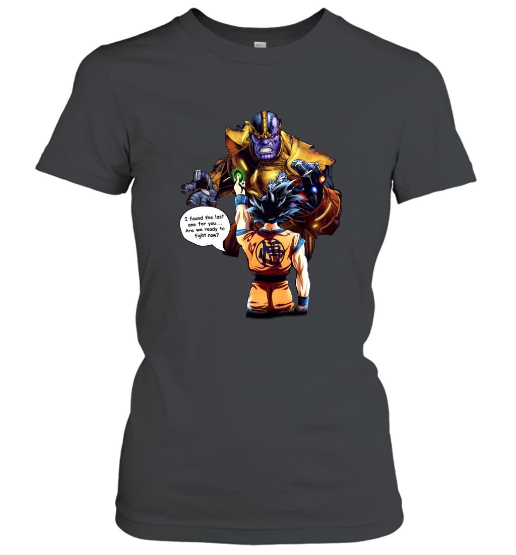 Wallpaper #gqVFOJMBVBiSkHCaoo0k54 Goku vs Thanos Dragon Ball Infinity War Shirt Men Women T Shirt