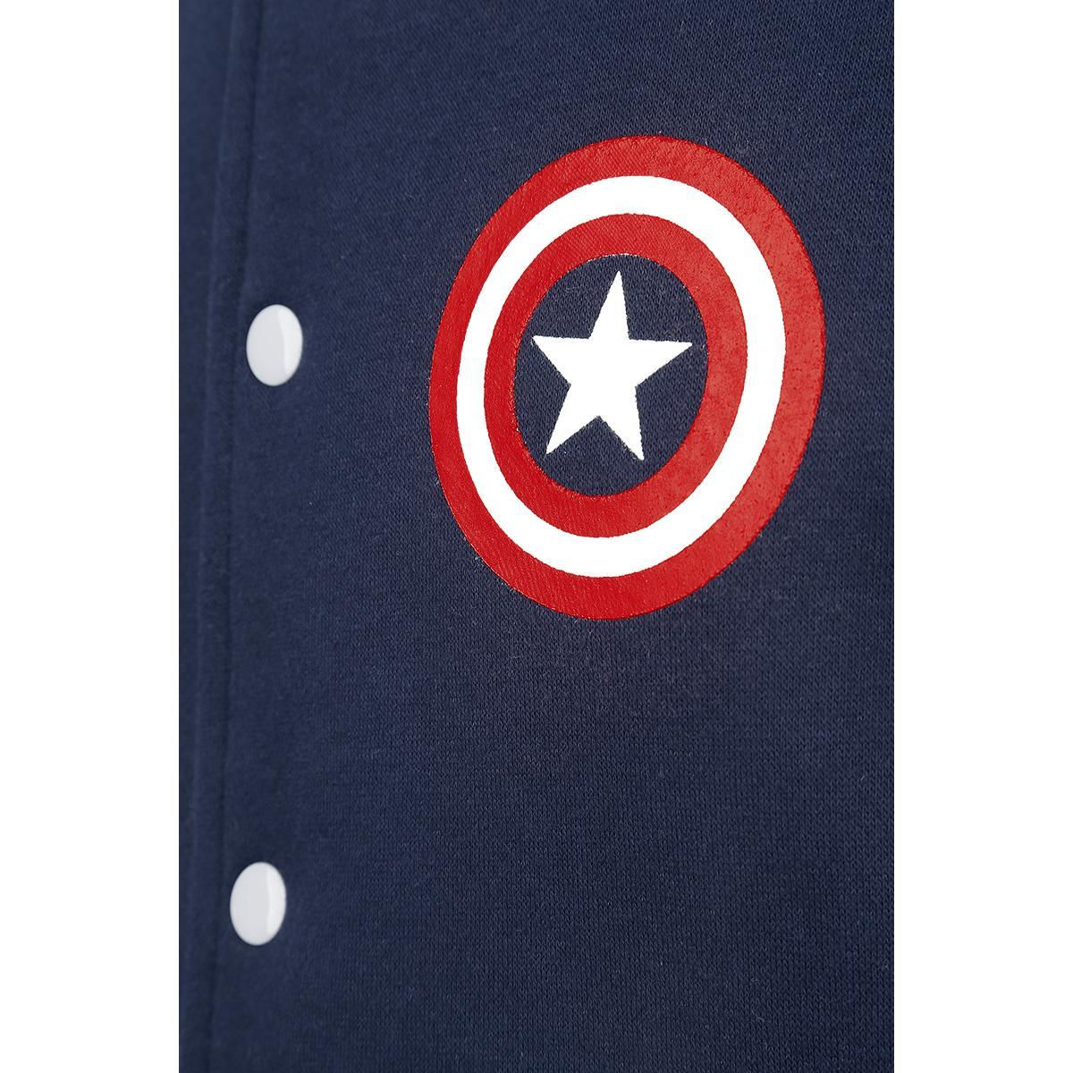 Wallpaper #WBlGKY8BtGB6xQ788ojP24 Captain America Baseball Varsity Jacket Shield Logo Mens at