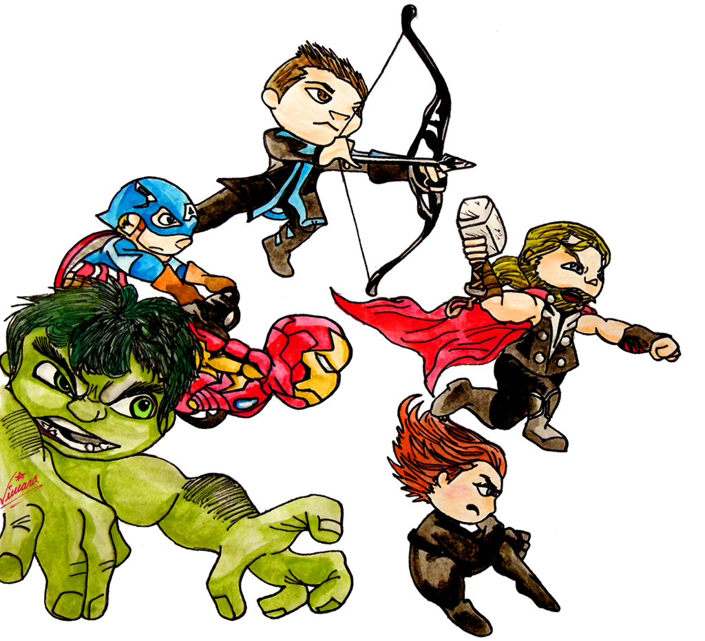 Wallpaper #r2jGFpMBSpphPi3-KwzW58 Marvel Caricatures Chibis on Marvel Universe Deviantart