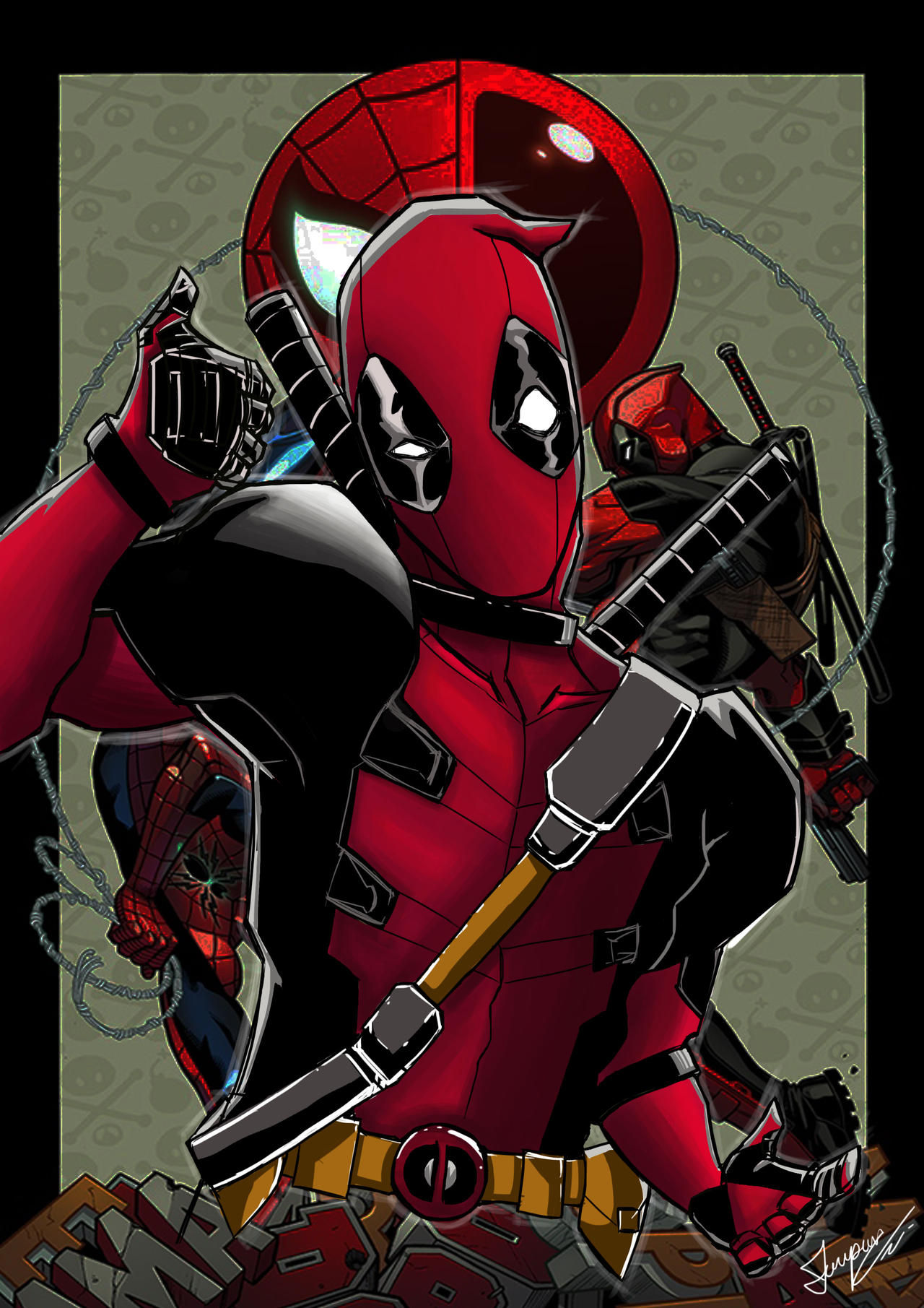 Wallpaper #pmjDFpMBSpphPi3-rQx94 Deadpool Fan Art by Tontentotza on Deviantart