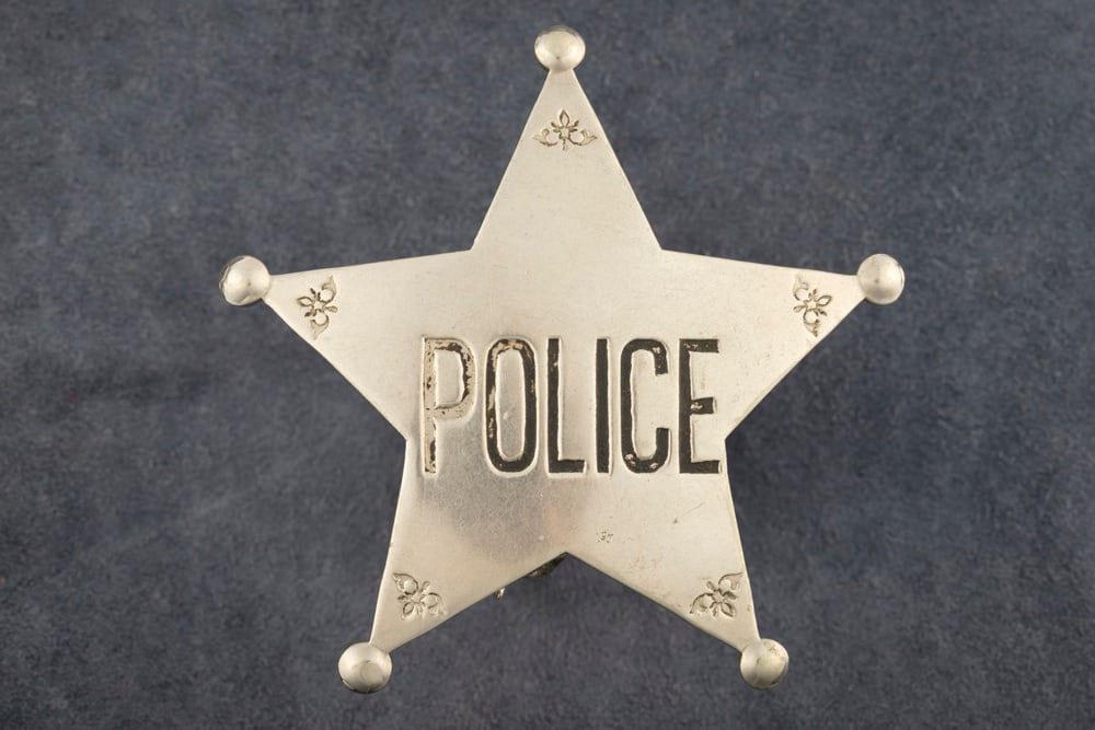 Wallpaper #LJz34JIBZHQxiYararks360 Silver Tone 5 Point Ball Tipped Stock Police Star Badge Measures 2