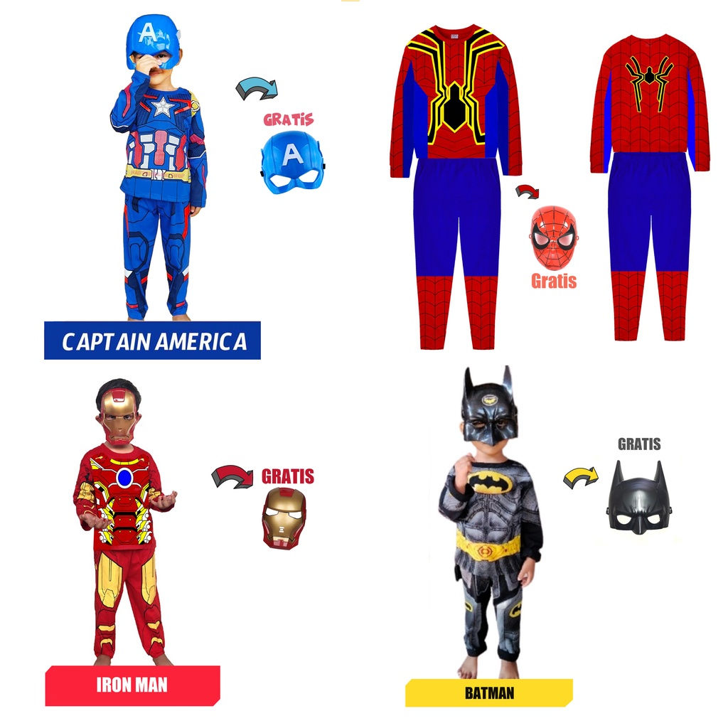 Wallpaper #j2fLAZMBSpphPi3-NKzH46 Jual Setelan Baju Anak Koleksi Superhero Superman Spiderman Captain