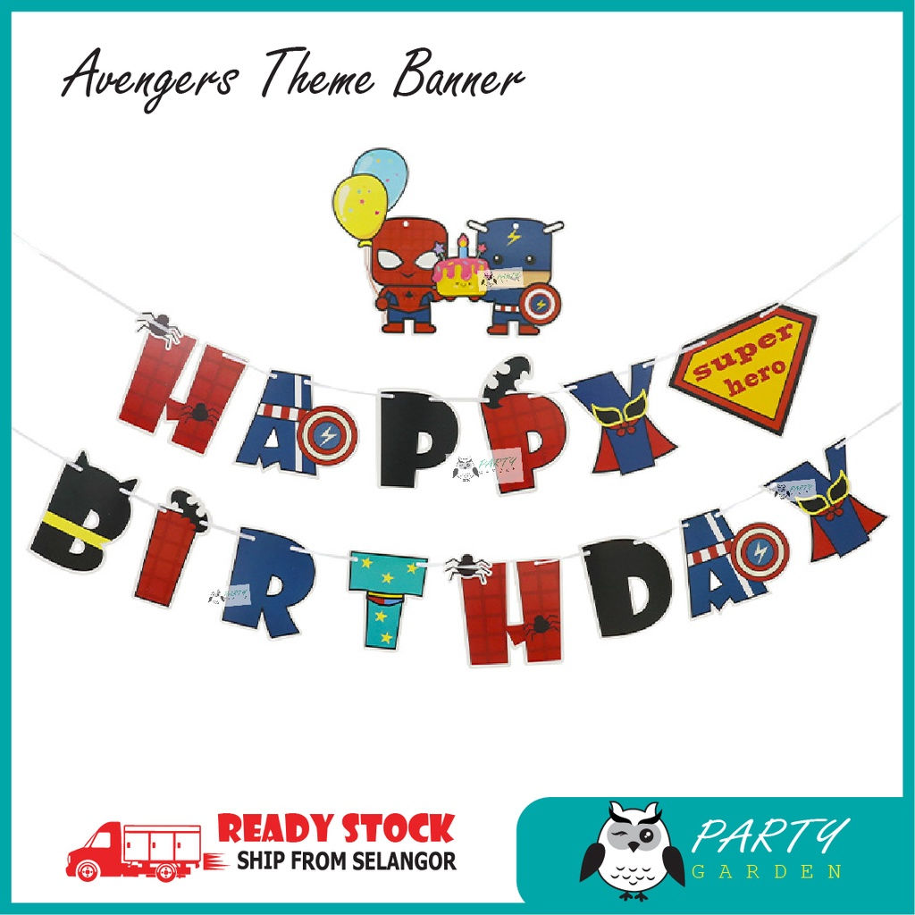 Wallpaper #mTEHNpMB5zzyi_yYhFhv66 Avengers Superhero Birthday Banner Happy Birthday Flag Banner