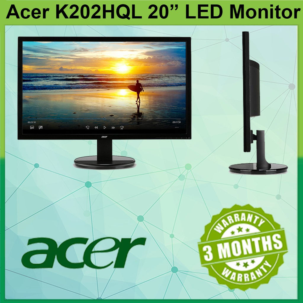 Wallpaper #lWfu7ZIBSpphPi3-EVoJ194 Acer 20 K202hql Lcd Monitor 20 Inch 1366x768 Vga 200 Cdm2