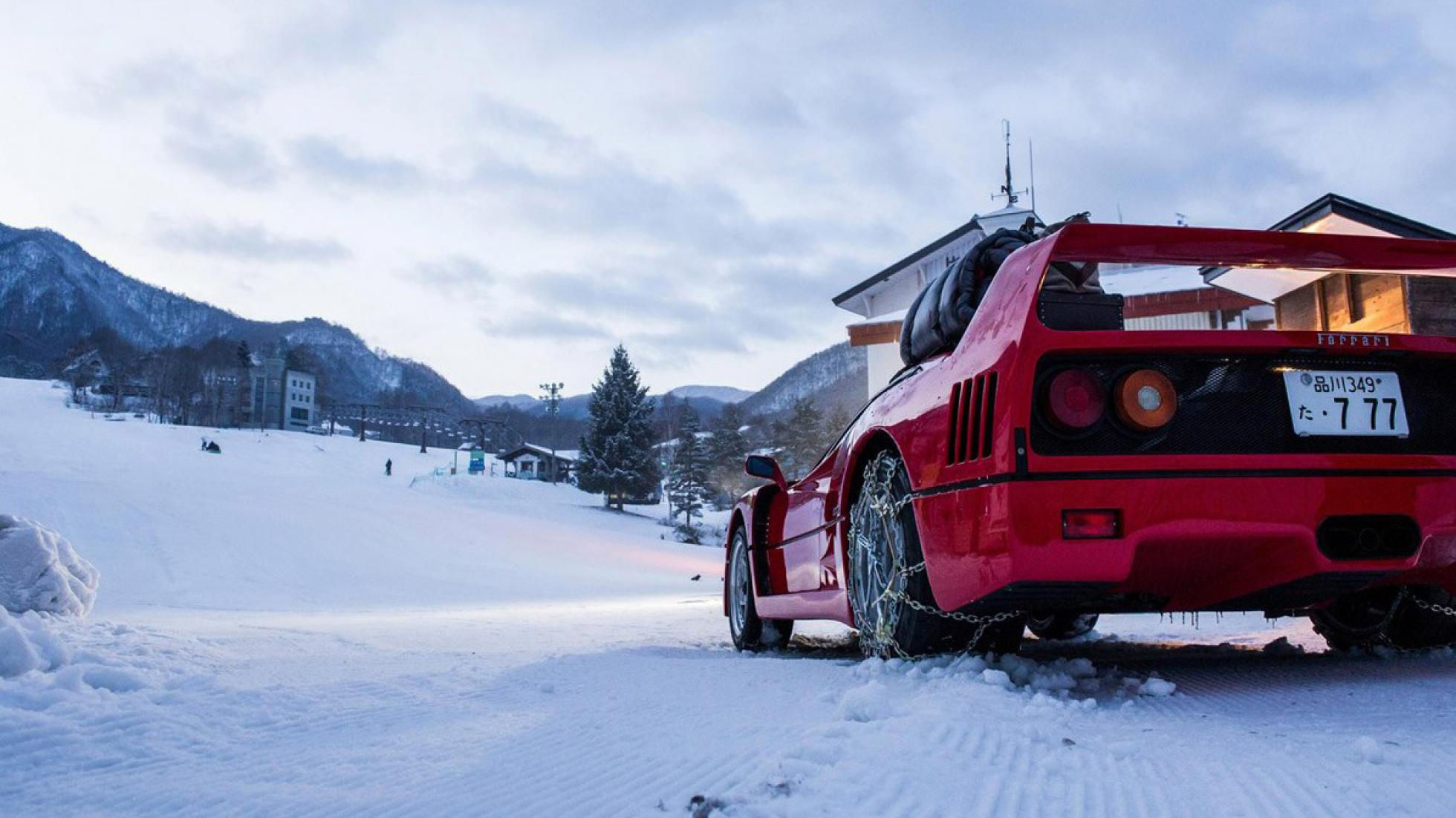 Wallpaper #fWjqHJMBSpphPi3-BySi13 Redbull Takes a Ferrari F40 Snow Drifting GT Speed GT Speed