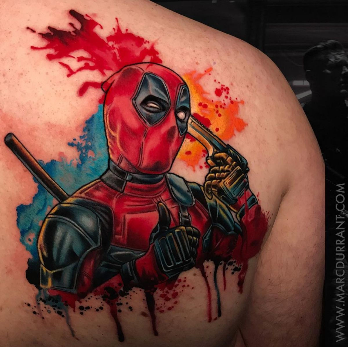 Wallpaper #9130c Marvel Tattoo Photo by Gus H Tattoo on Instagram Deadpool