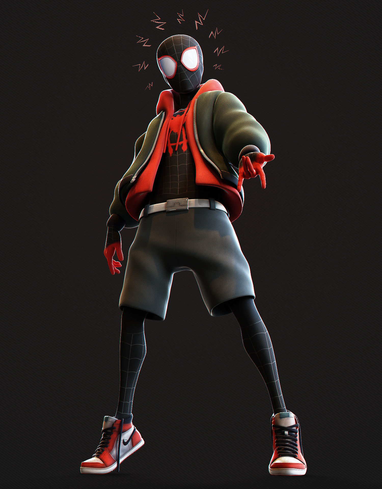 Wallpaper #tgD75I4BSdW8dNouAgt628 Spiderman into the Spider Verse Miles Morales Fan Art Finished