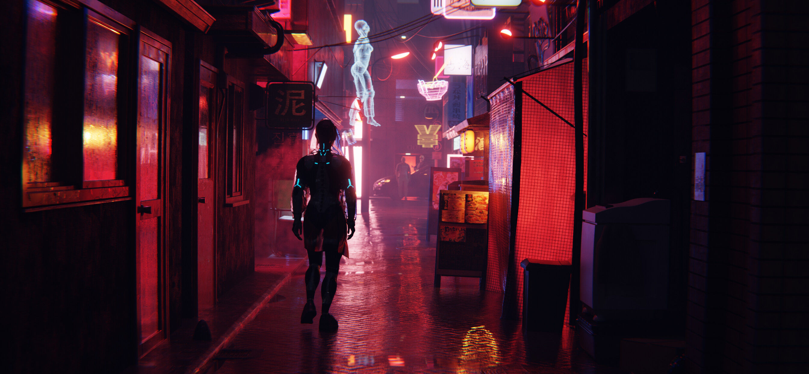 Wallpaper #0GgmGJMBSpphPi3-_xE199 Cyberpunk Alley Scene Finished Projects Blender Artists Community