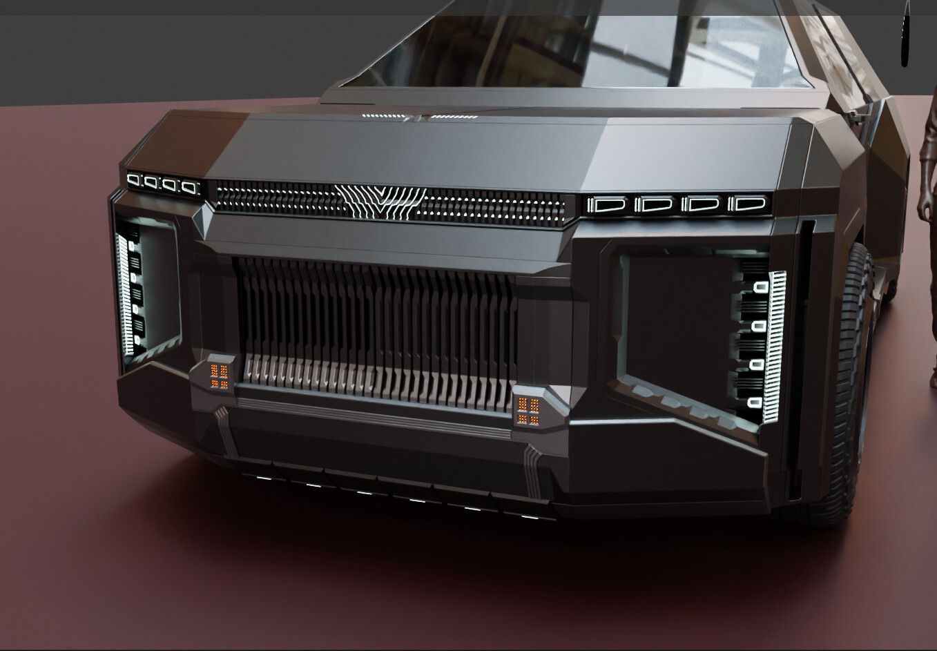 Wallpaper #WIL7P5MB0GiFKesM4sC3122 Non Subd Cyberpunk SUV Scene Done Car No Lol Works in Progress