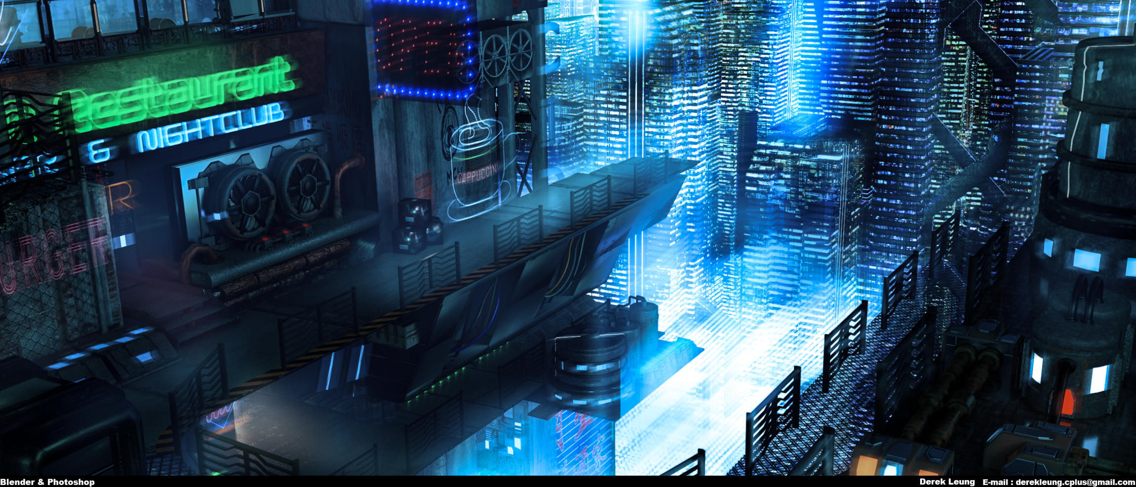 Wallpaper #YEUVlI4B7YBJg1BVJJ_q55 Cyberpunk Night Club Finished Projects Blender Artists Community