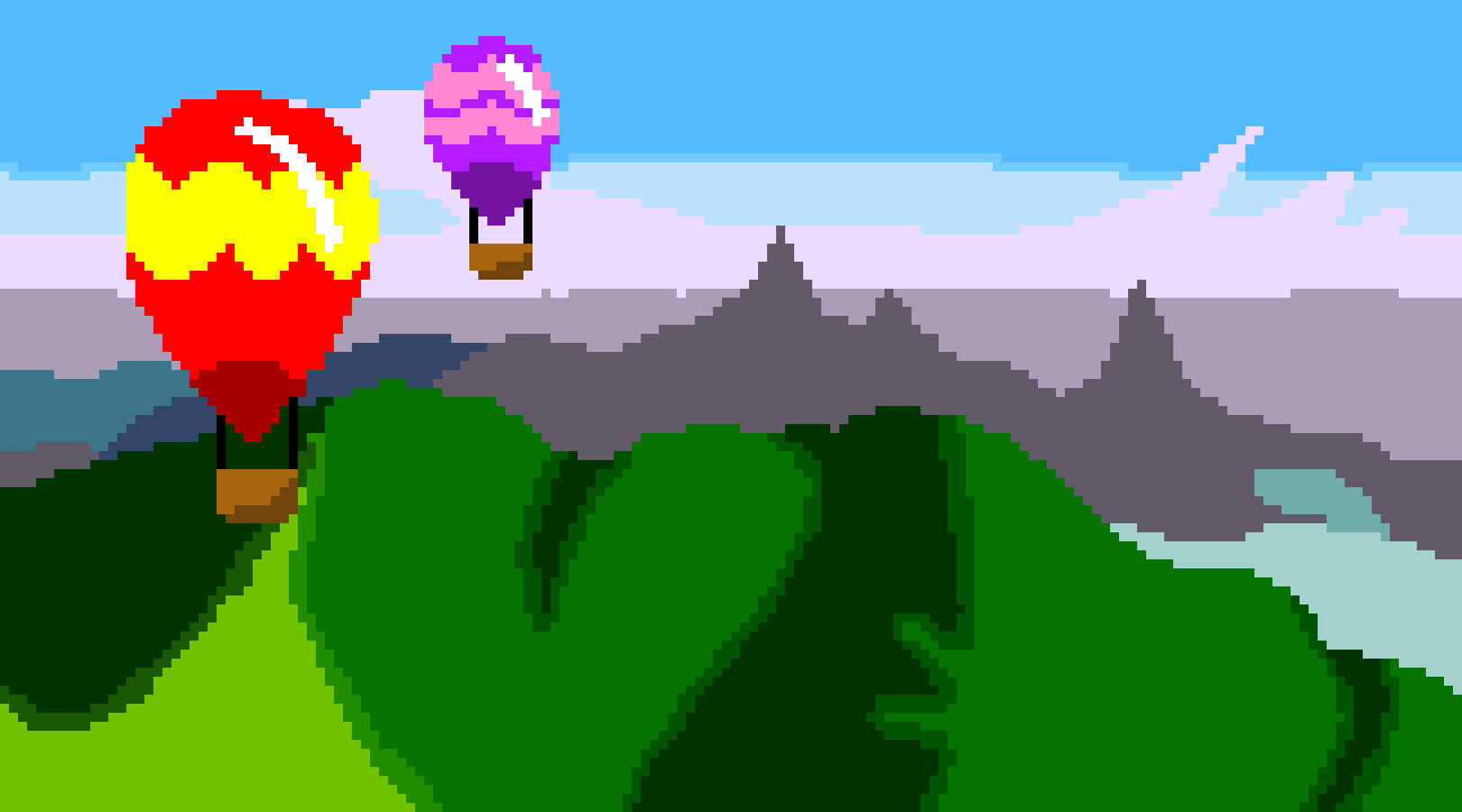 Wallpaper #a0D6MJMBJhL2WPbaiMSr197 Hot Air Balloon Pixel Art Maker
