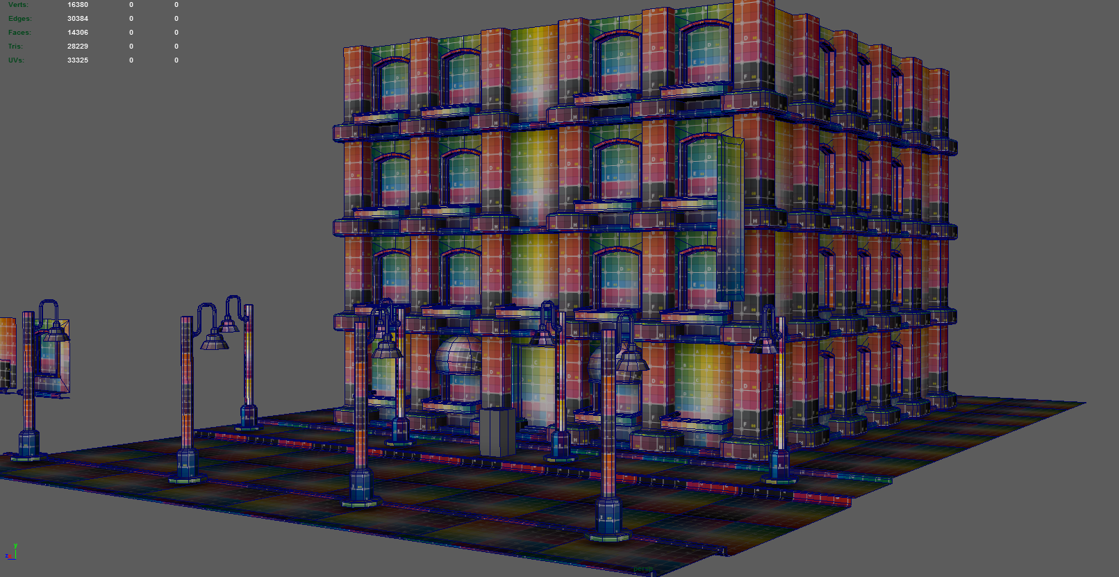 Wallpaper #-mgvGJMBSpphPi3-pxG312 Wip Cyberpunk City Tile Set Polycount