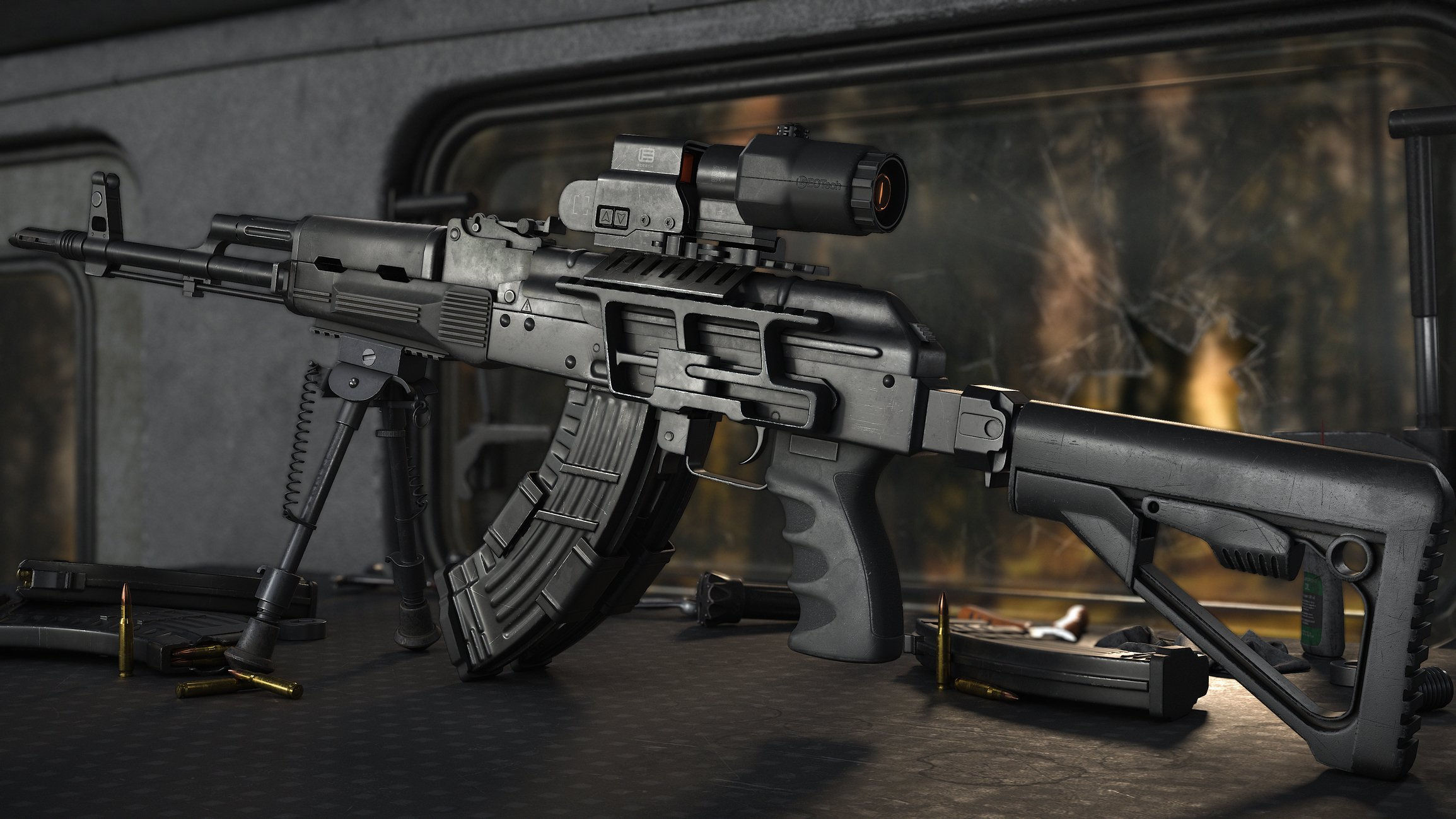 Wallpaper #NVhaNJMBzN9vxX346Dyd116 Custom Modified Ak47 Polycount