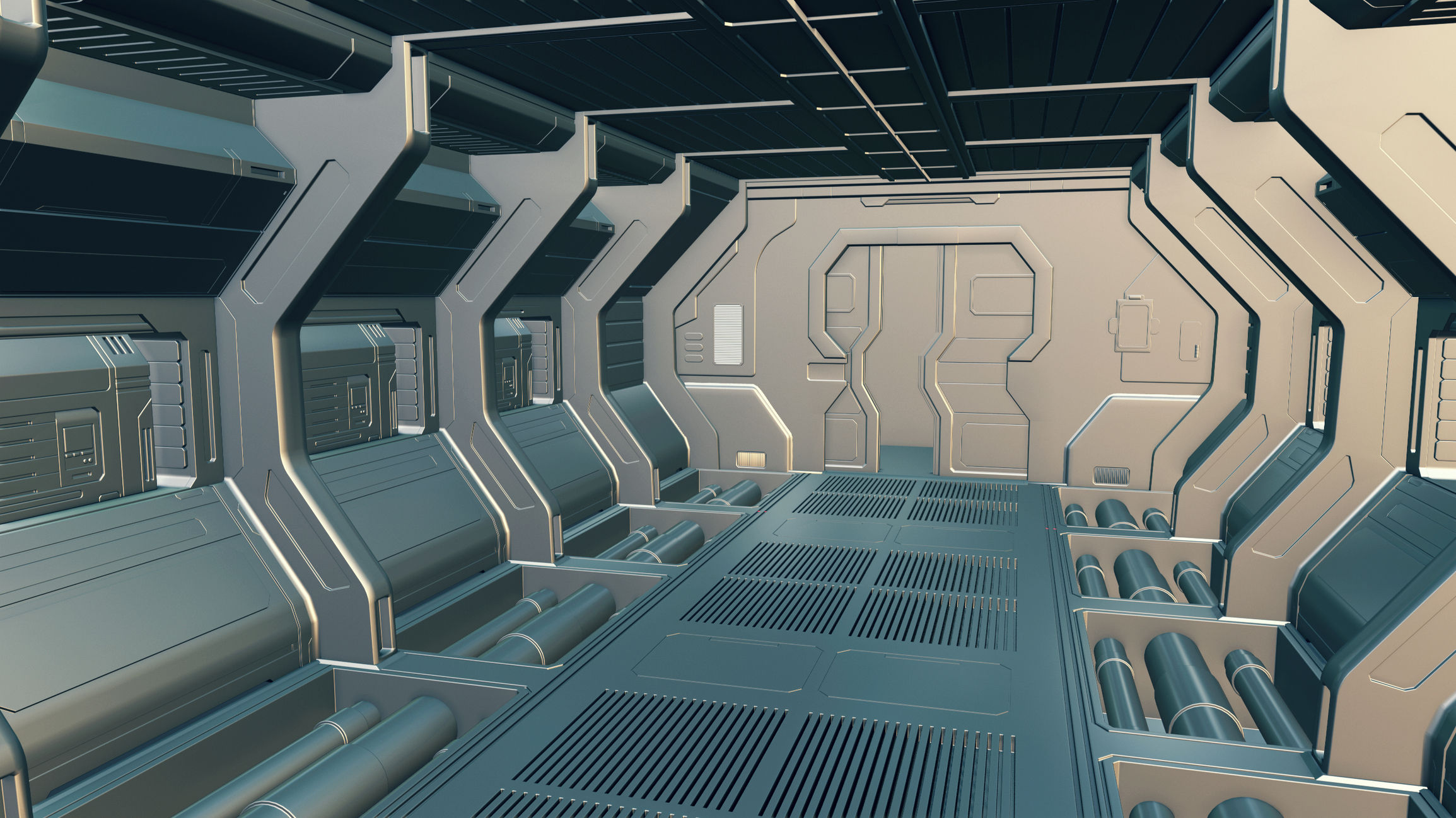 Wallpaper #XGfX_5IBSpphPi3-IaSA34 Wip Scifi Scene in Blender Polycount