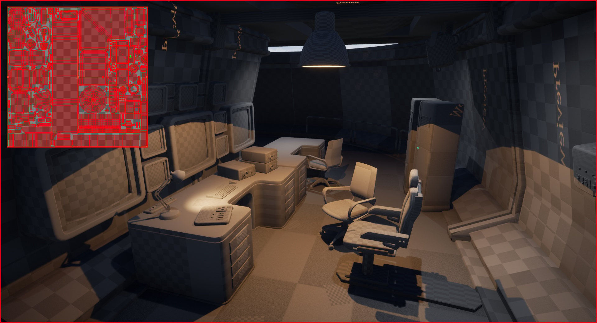 Wallpaper #F2gVHZMBSpphPi3-LCUb82 Retro Sci Fi Bunker Environment Polycount