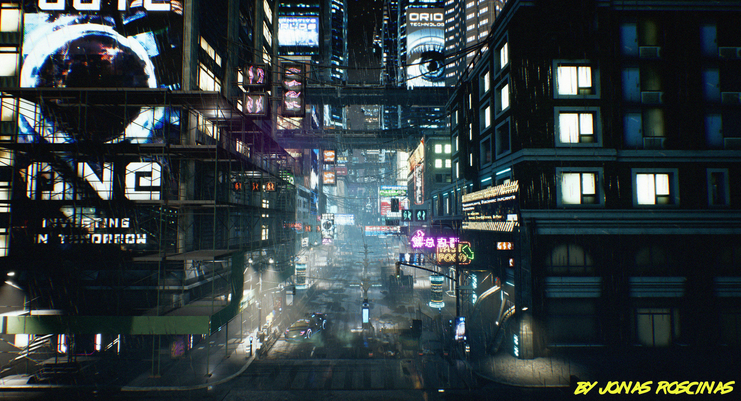 Wallpaper #0GgmGJMBSpphPi3-_xE1393 Wip Cyberpunk Street Crit Needed Polycount