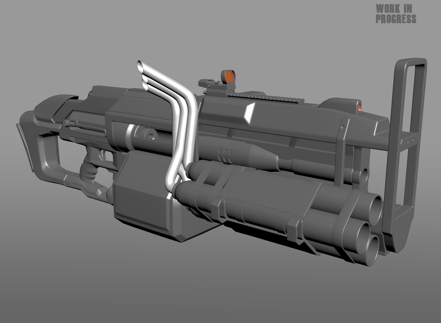 Wallpaper #Qmc2_5IBSpphPi3-FaJe18 Cyberpunk Heavy Machine Gun High Poly Looking for Crit and Advice