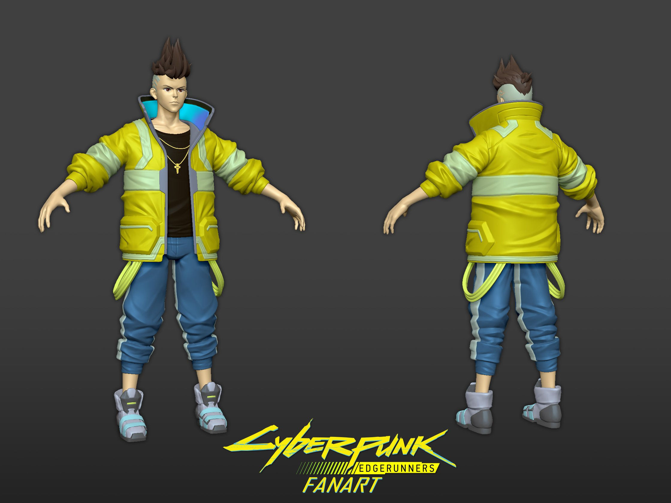 Wallpaper #LBp5UJMB1yWOL4qgL4Da162 Cyberpunk Edgerunners David Polycount