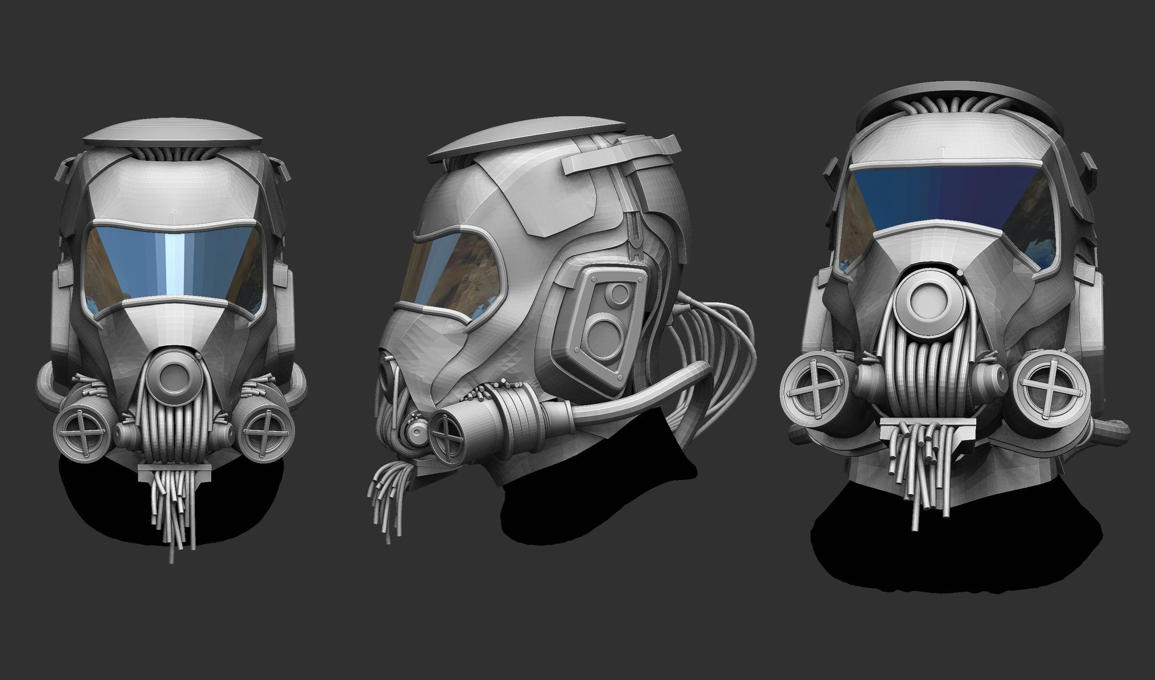 Wallpaper #GX2a9I4Bnwiau_P60RCv58 Cyberpunk Helmet Polycount