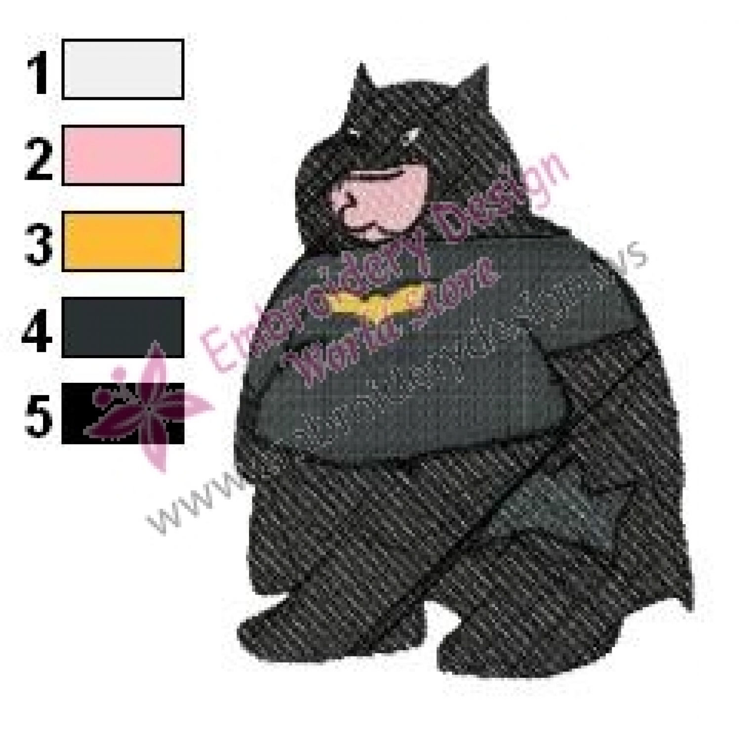Wallpaper #z2iuJJMBSpphPi3-ijlY141 Peter Griffin Batman Family Guy Embroidery Design