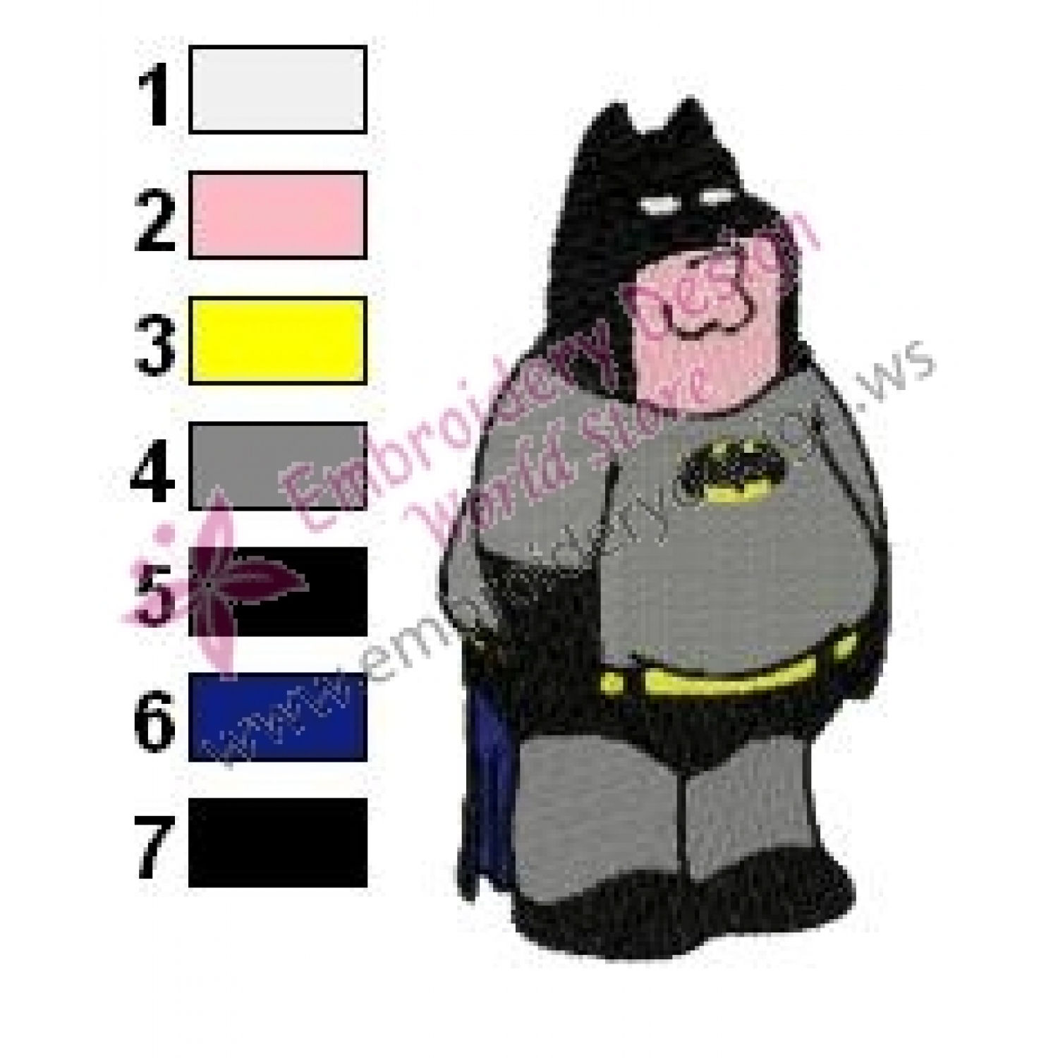 Wallpaper #z2iuJJMBSpphPi3-ijlY133 Peter Griffin Batman Embroidery Design