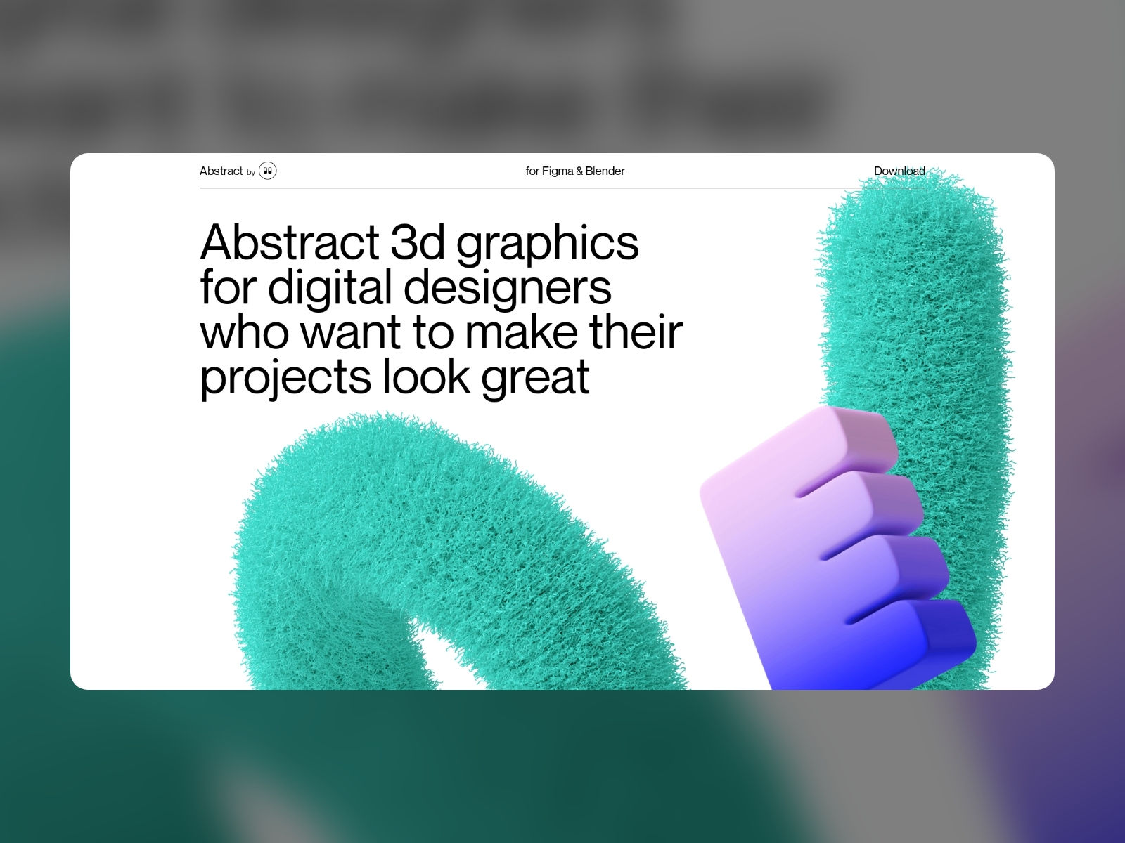 Wallpaper #Ph0GKpMBlOZrFDOkycPy284 Abstract 3D Illustrations Awwwards Honorable Mention