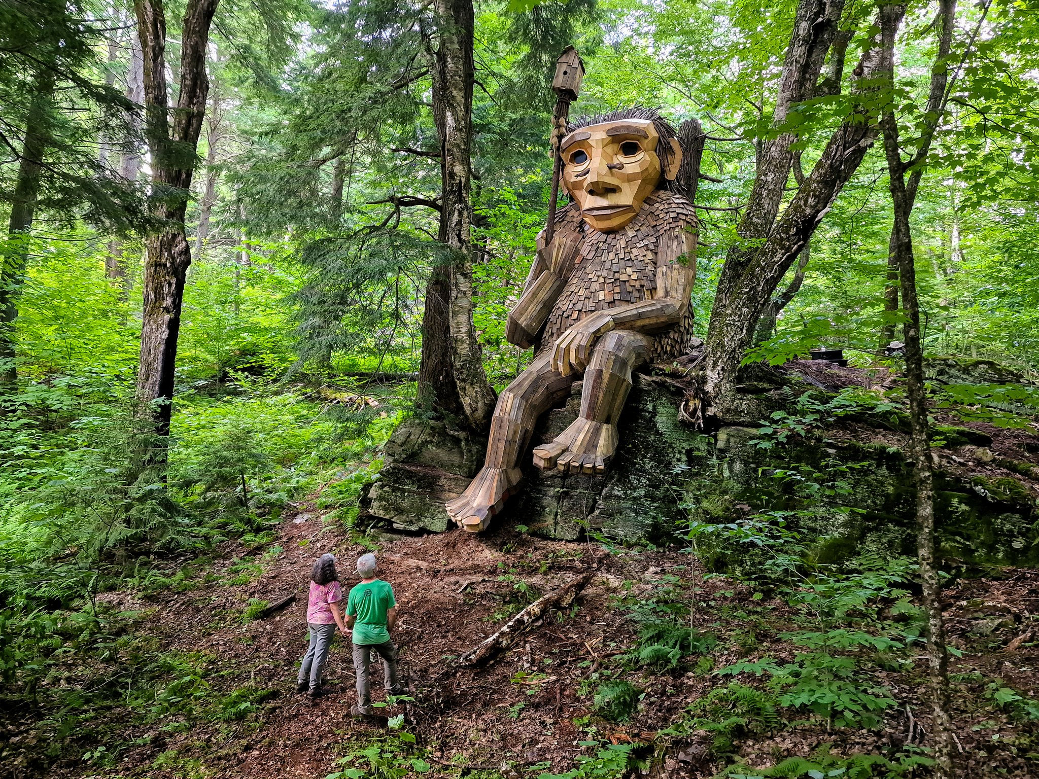 Wallpaper #DQOcYpMBpyOg8YnEVdNf284 Giant Wooden Troll That Became Local Sensation Retreats from Public