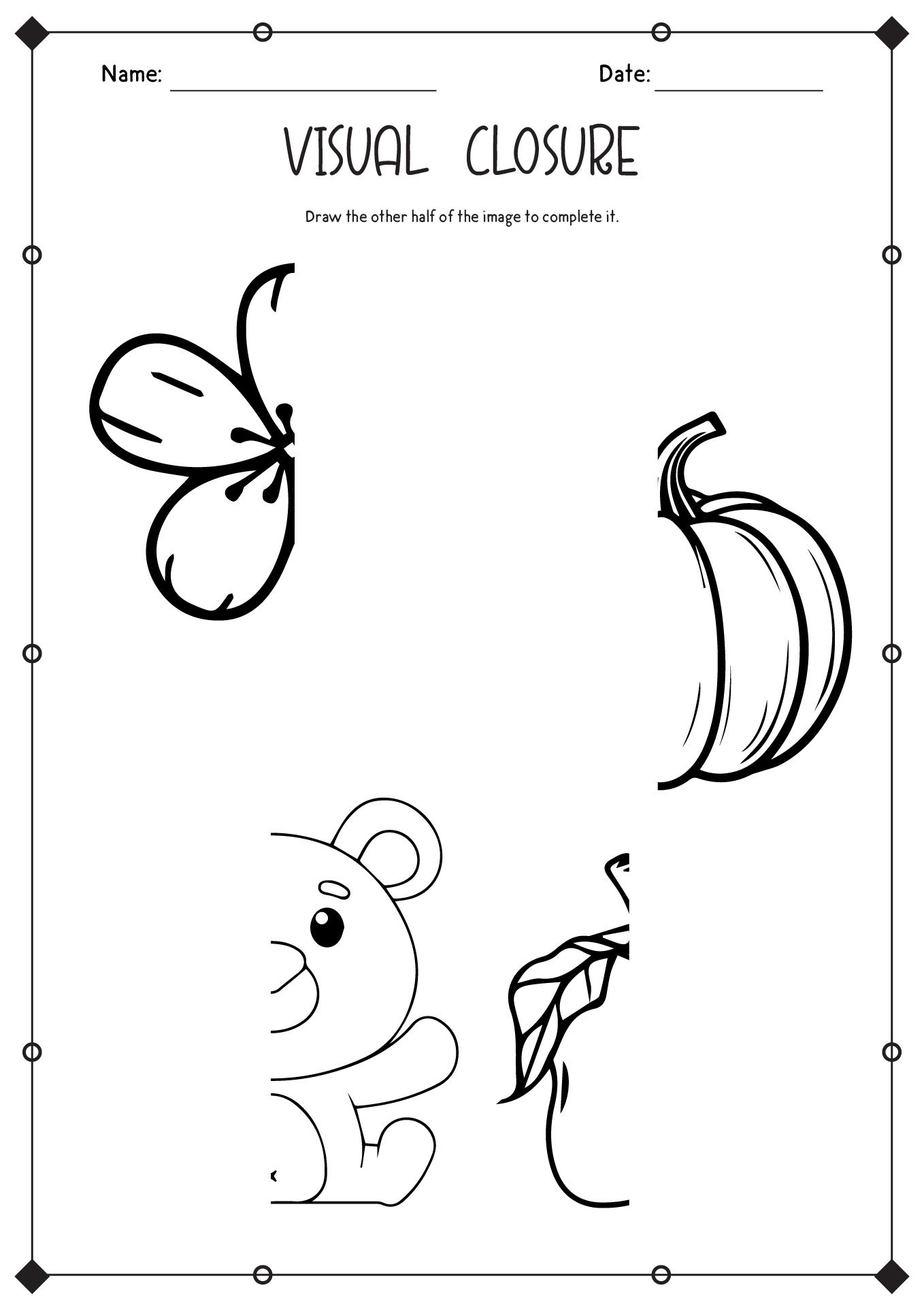 Wallpaper #3E70C Visual Perception Worksheets Free Printable Pdf for Kids 30 Free