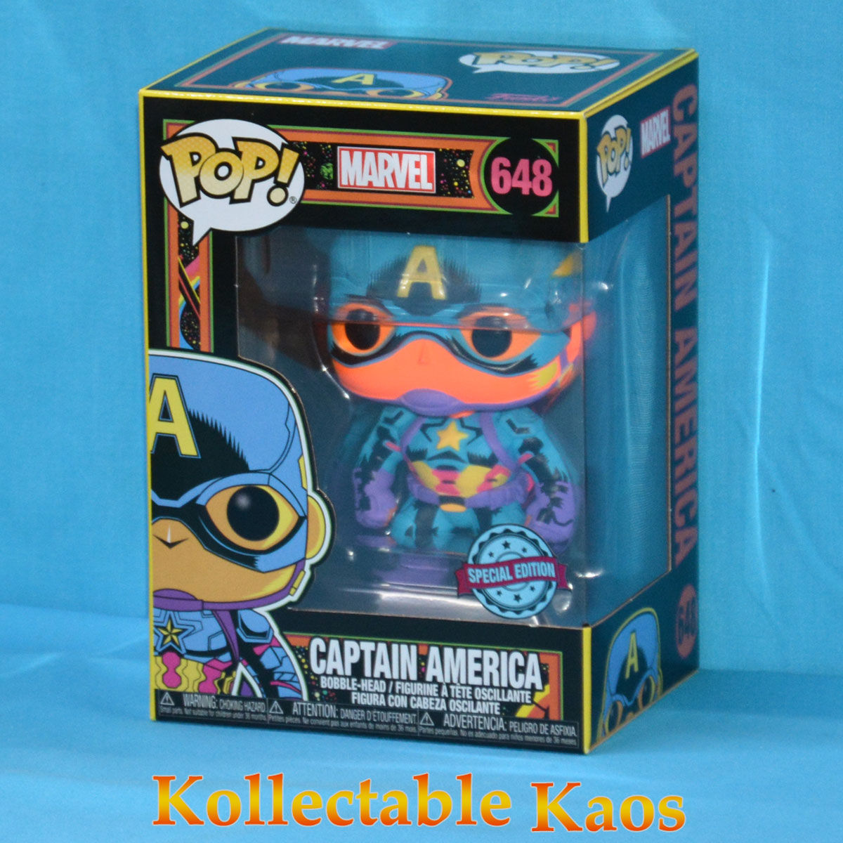 Wallpaper #36VyOJMBVBiSkHCa6I2W19 Marvel Blacklight Captain America Pop Vinyl Figure Rs 648