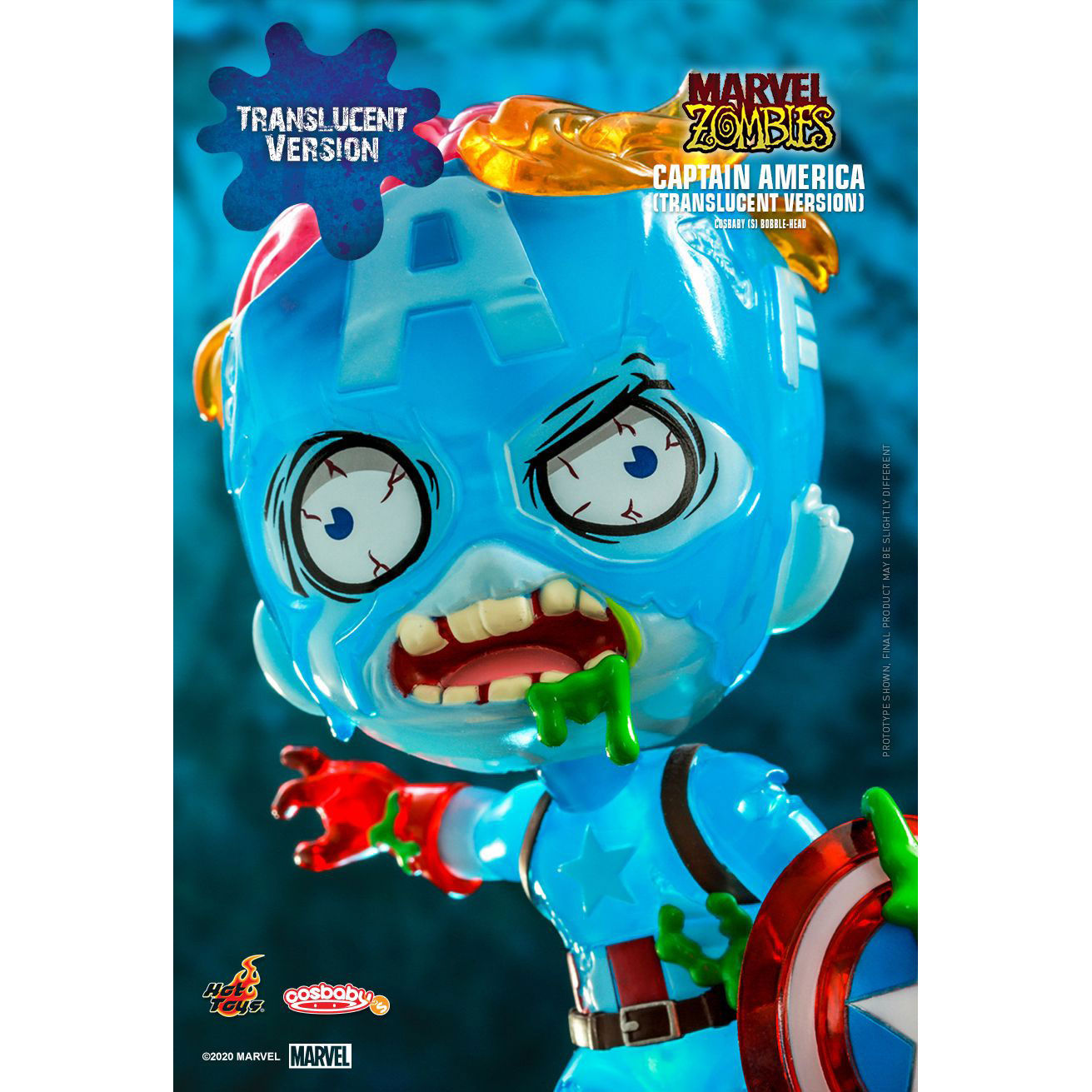 Wallpaper #nTEINpMB5zzyi_yYaFjH25 Marvel Zombies Captain America Translucent Cosbaby S Hot Toys Figure