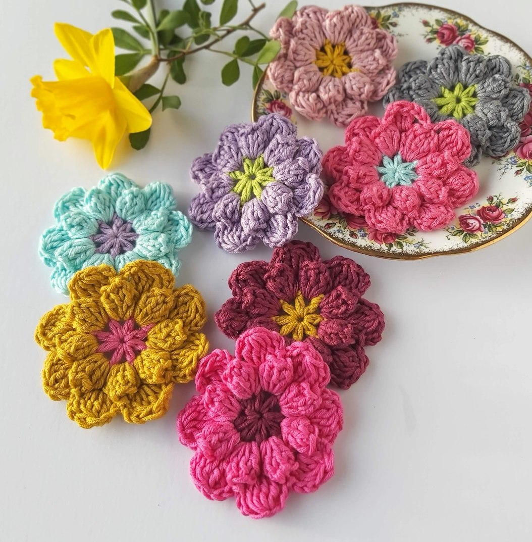 Wallpaper #pWfB7pIBSpphPi3-dF4W182 Bramble Crochet Flowers Allfreecrochetcom