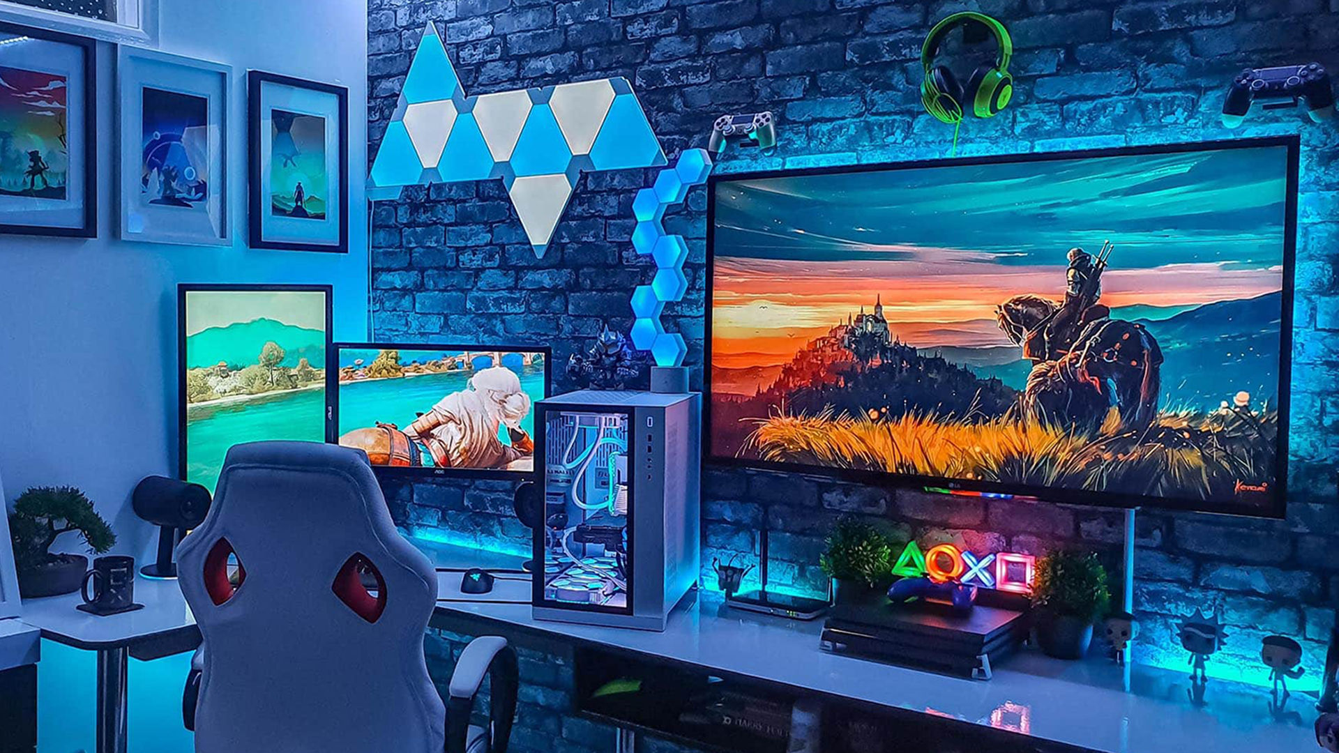 Wallpaper #Lh07LJMBlOZrFDOkAMrZ137 Bright Gaming Room Setup Virtual Backgrounds