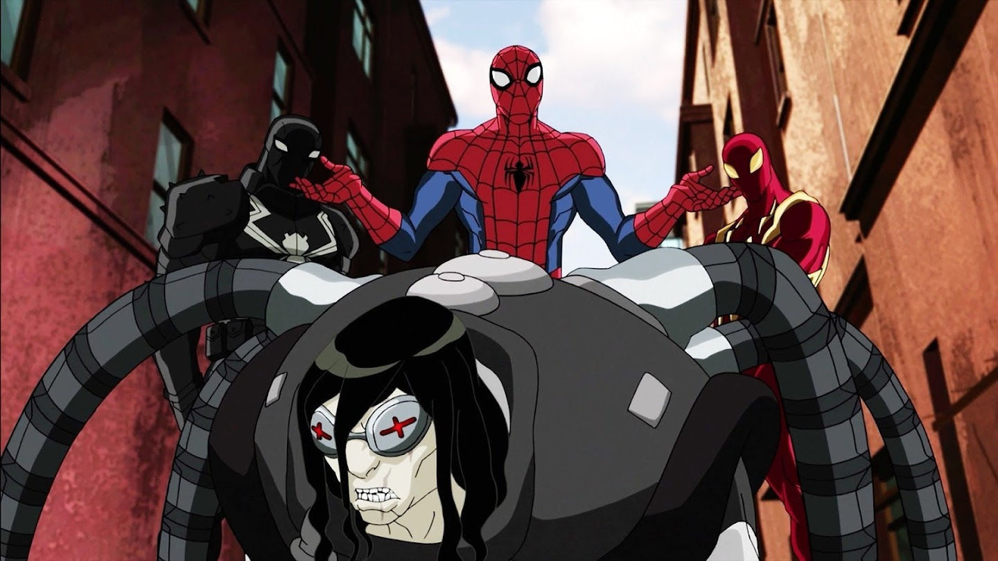 Wallpaper #ceb46 1920x1080 Spiderman vs Sinister Six Art Laptop Full HD 1080p HD 4K