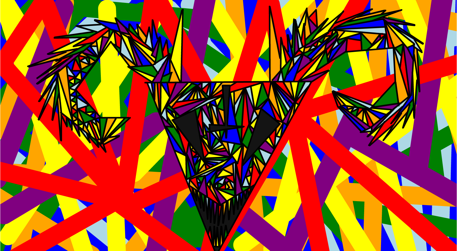 Wallpaper #hmdvBZMBSpphPi3-jLzE186 Colorful Triangles Drawings Sketchport